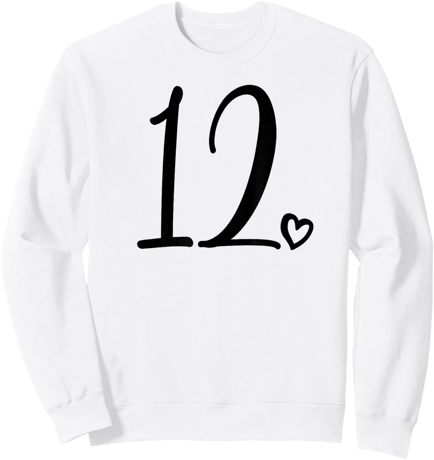 12. Geburtstag Kinder Mädchen Zwölf niedliche Zahl 12 Jahre alt Sweatshirt - Sweatshirt | White