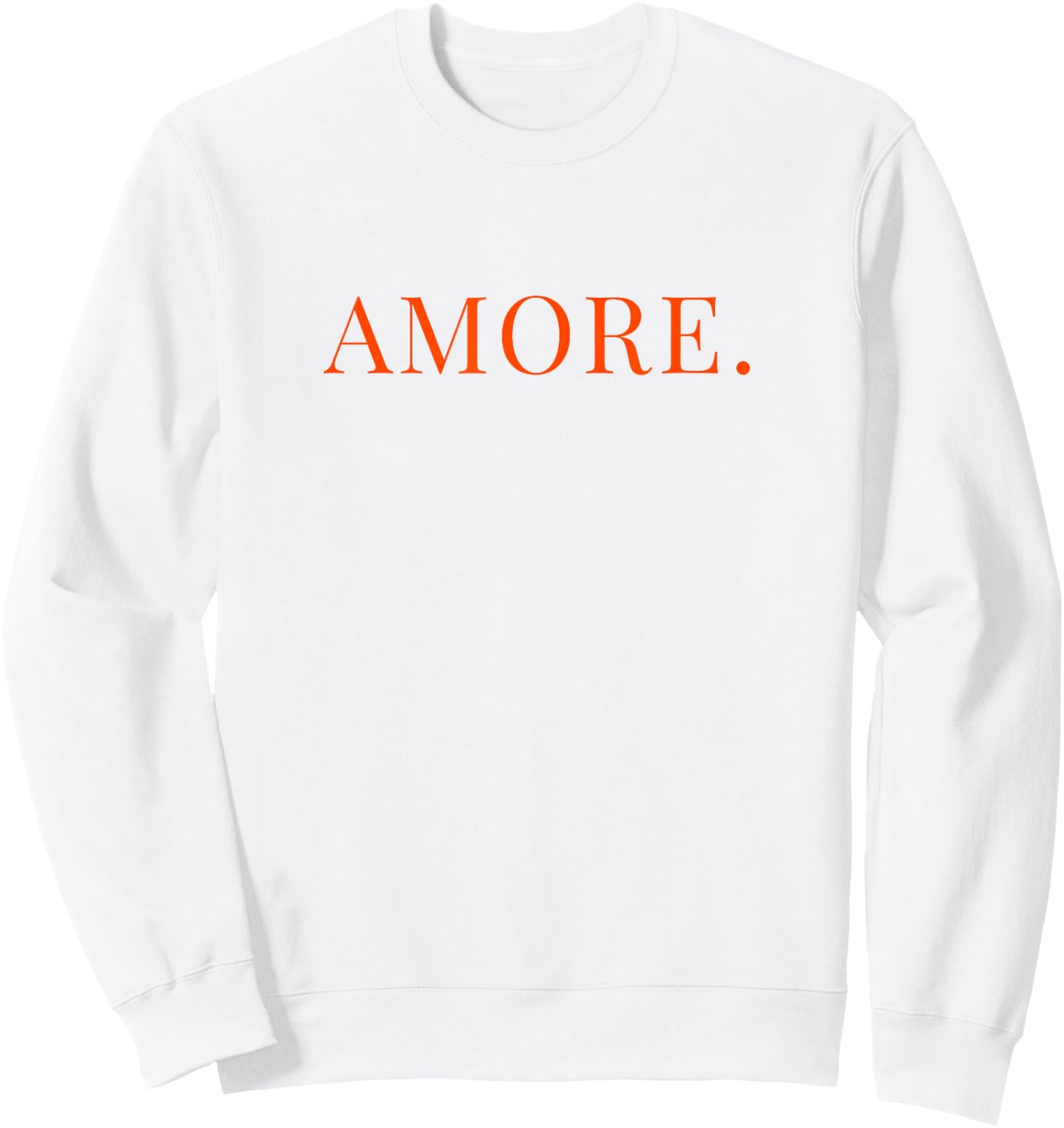 Minimalist Statement "Amore" Sweatshirt - Sweatshirt | White