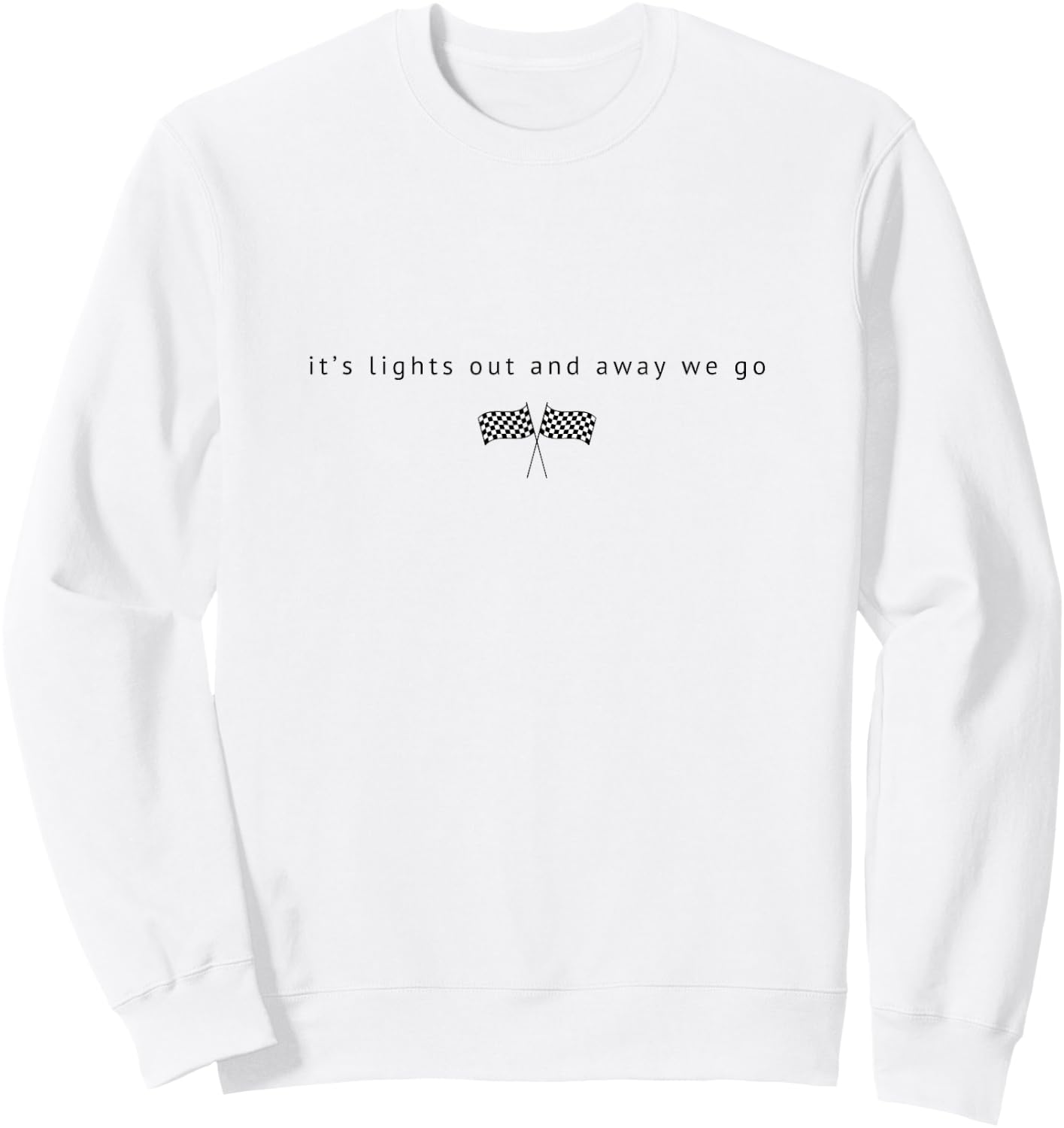 Leuchtet aus, F1-Design Sweatshirt - Sweatshirt | White