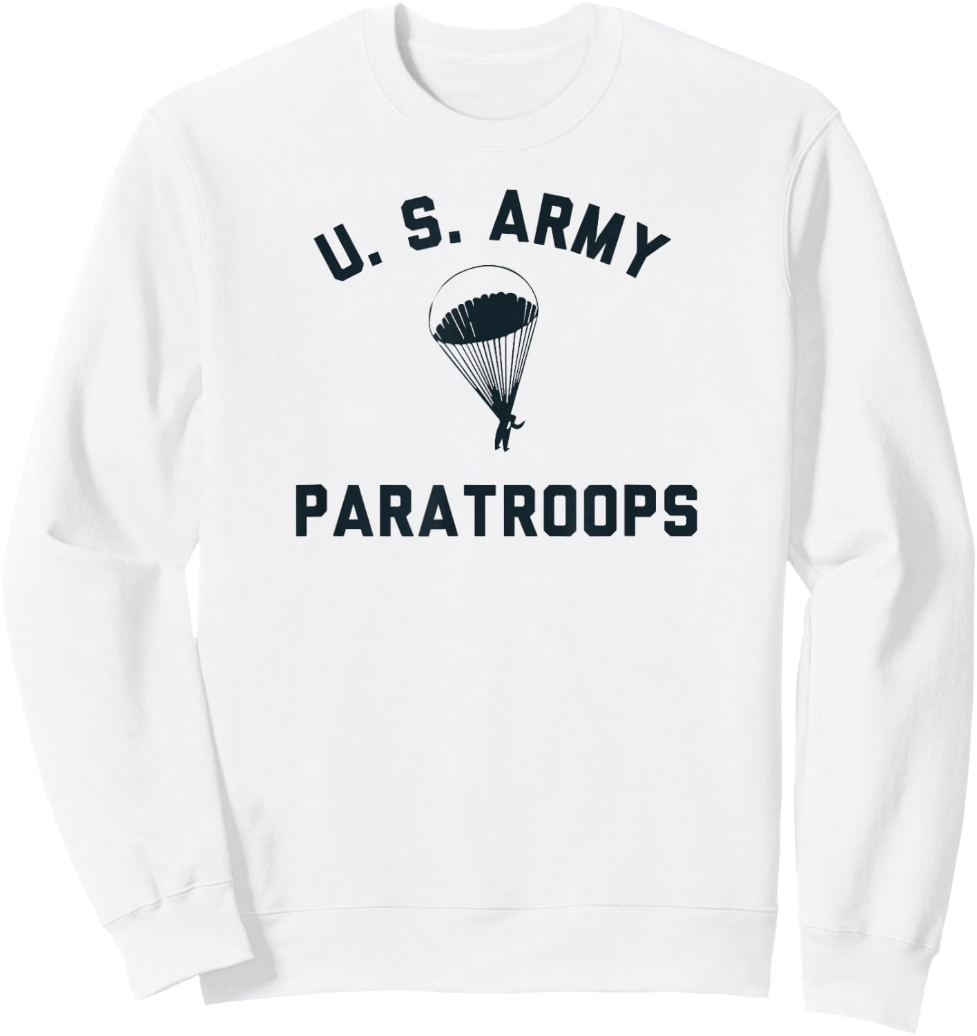 US Army Paratroops Paratrooper WW2 Vintage PT Sweatshirt - Sweatshirt | White