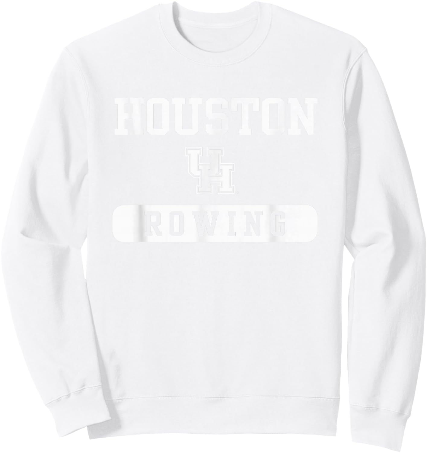 Houston Cougars Rowing Red Officially Licensed Sweatshirt - Sweatshirt | White