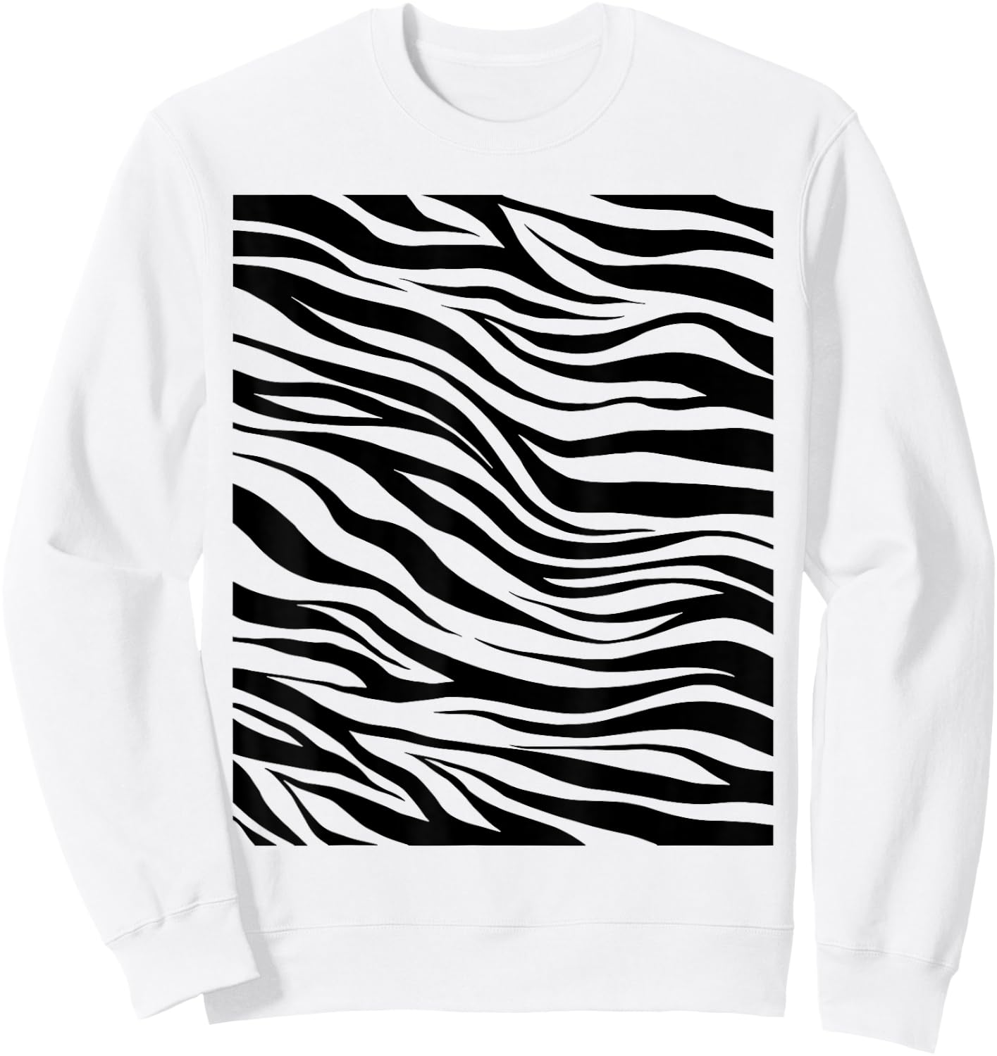 Tiger Stripes Animal Halloween Costume DIY Tiger Stripes Sweatshirt - Sweatshirt | White
