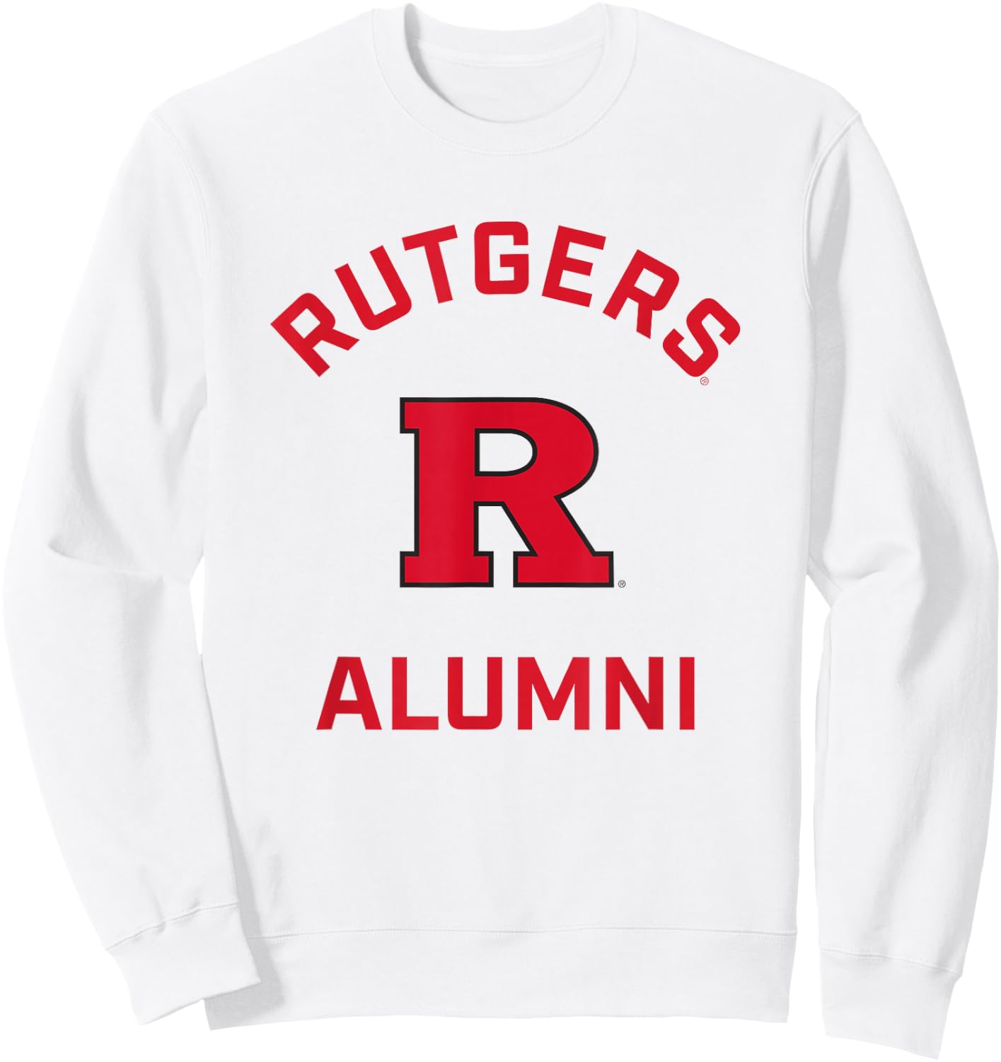 Rutgers University Scarlet Knights Arched Alumni Sweatshirt - Sweatshirt | White