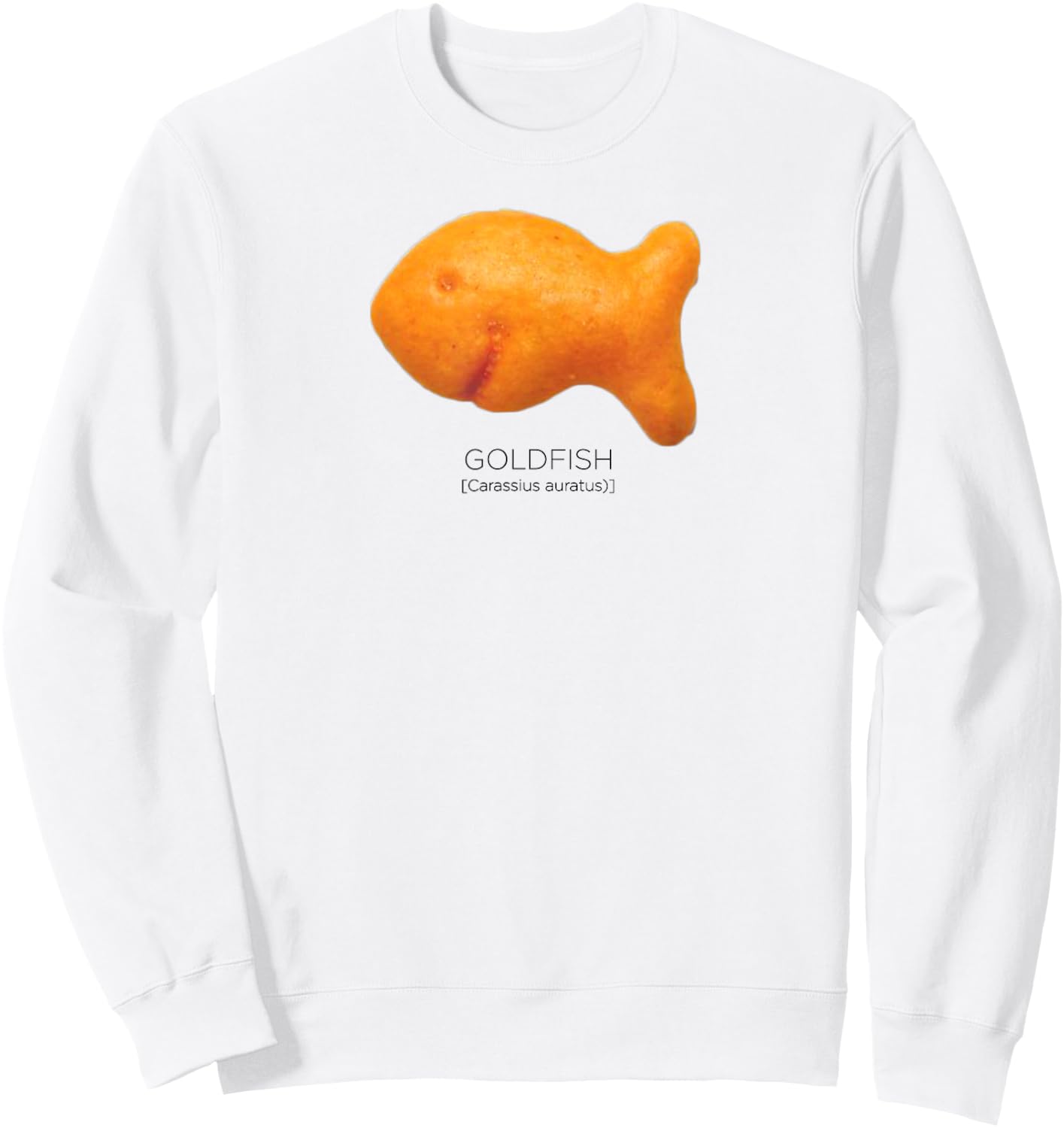 Scientific Goldfish Cracker Sweatshirt - Sweatshirt | White
