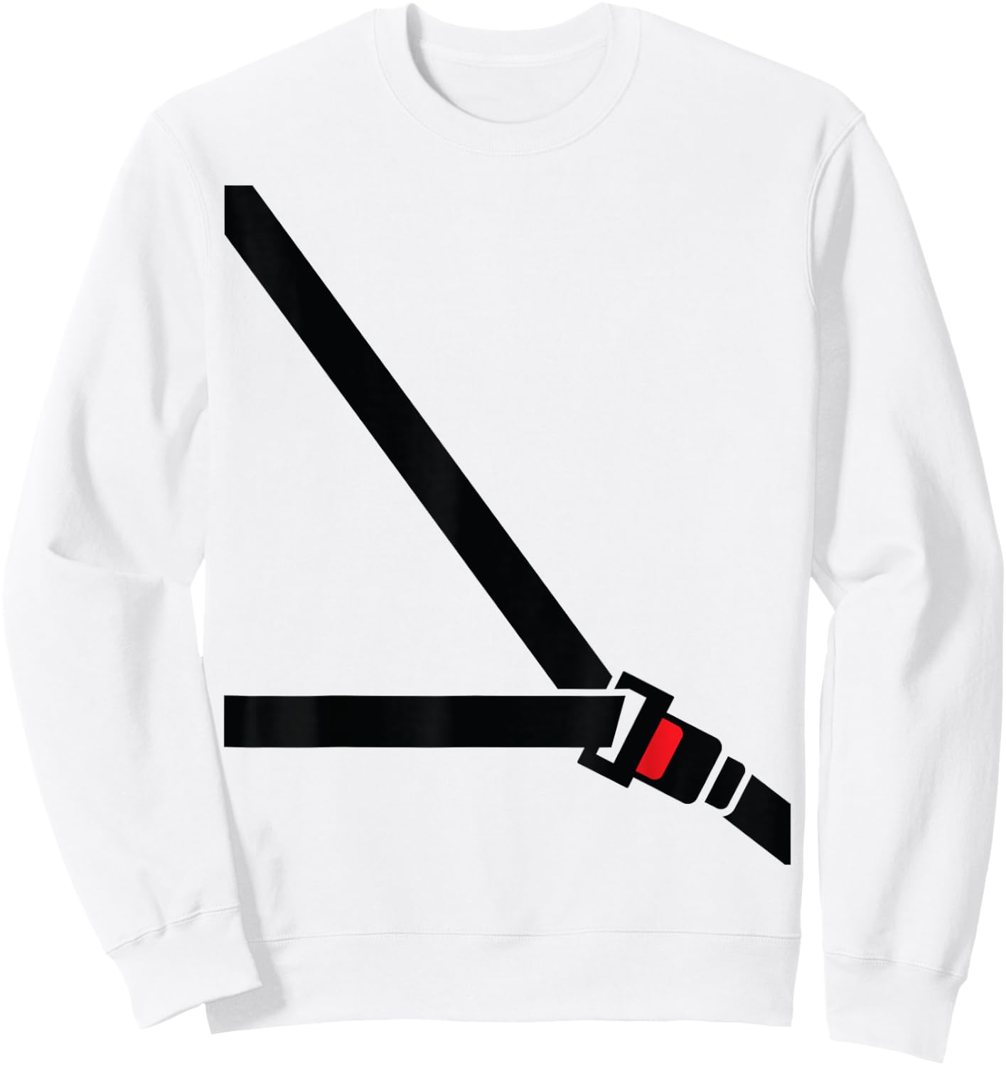 Sicherheitsgurt-Shirt – lustiges falsches Sicherheitsgurt- – Beifahrer Sweatshirt - Sweatshirt | White