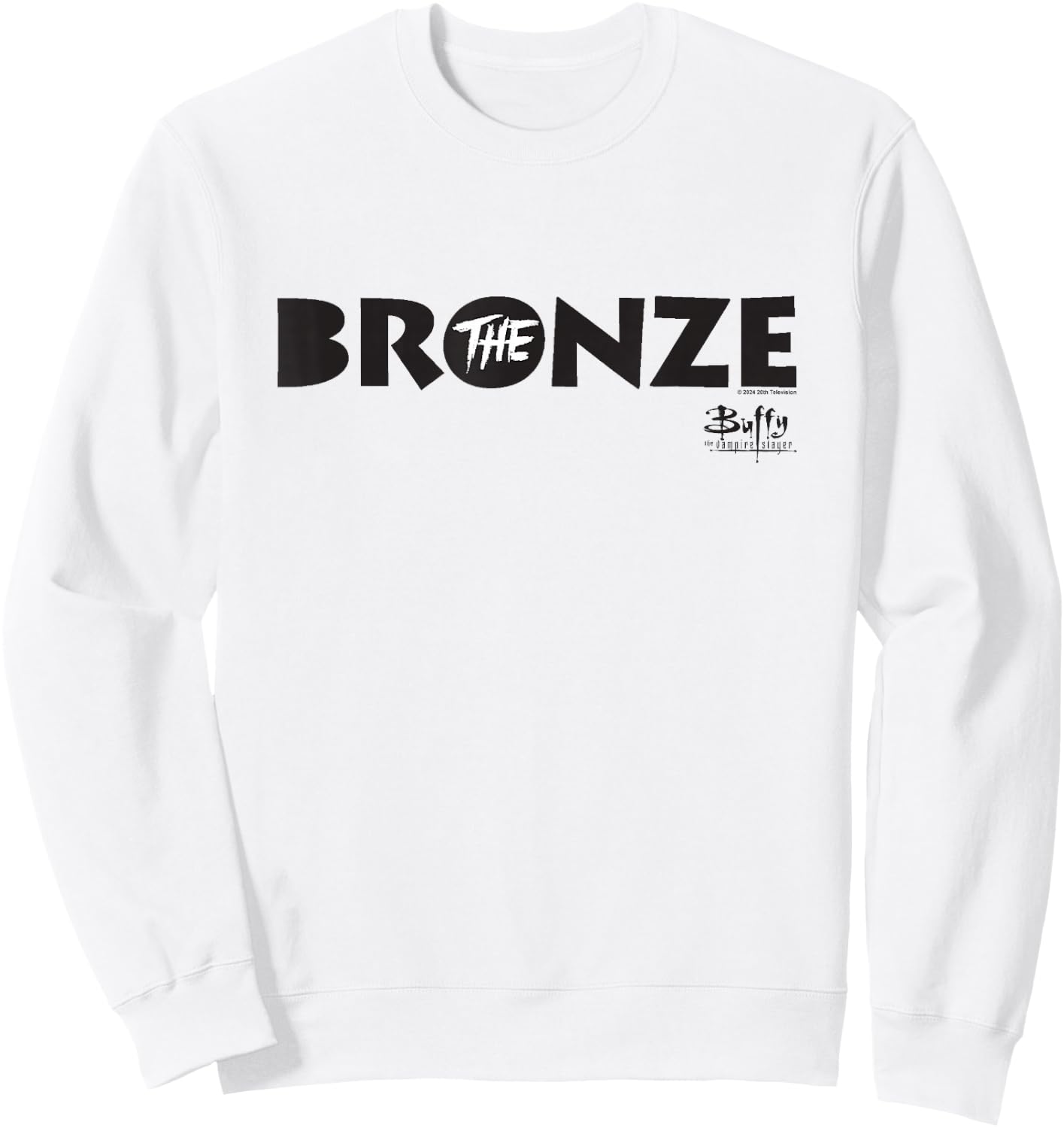 Buffy The Vampire Slayer The Bronze Vintage Bar Sign , grey, S Sweatshirt - Sweatshirt | White