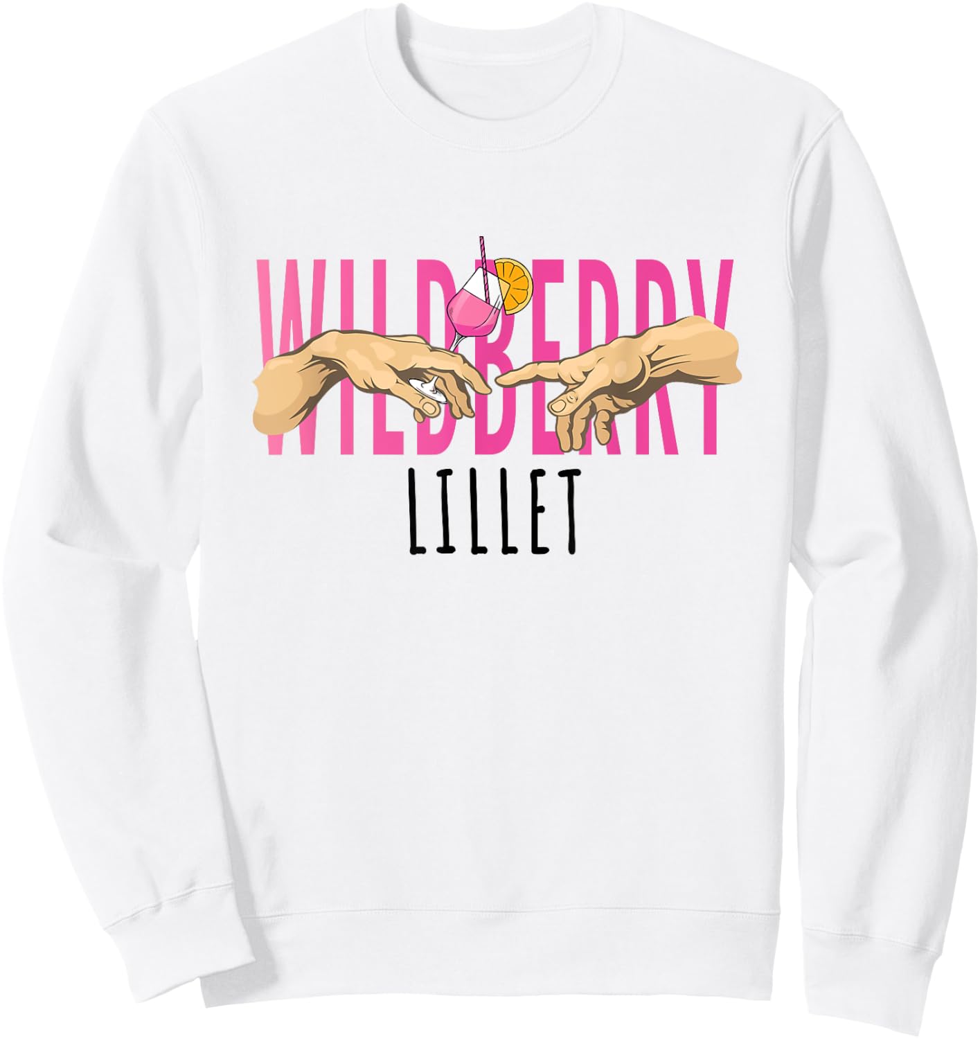Summer Sun and Wildberry Lillet Sweatshirt - Sweatshirt | White
