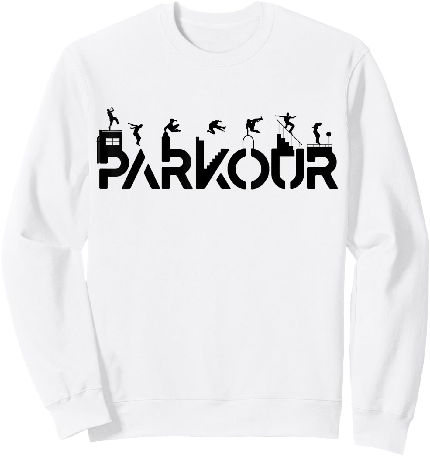 Freerunning Shirt for Parkour Runner | Parkour Sweatshirt - Sweatshirt | White