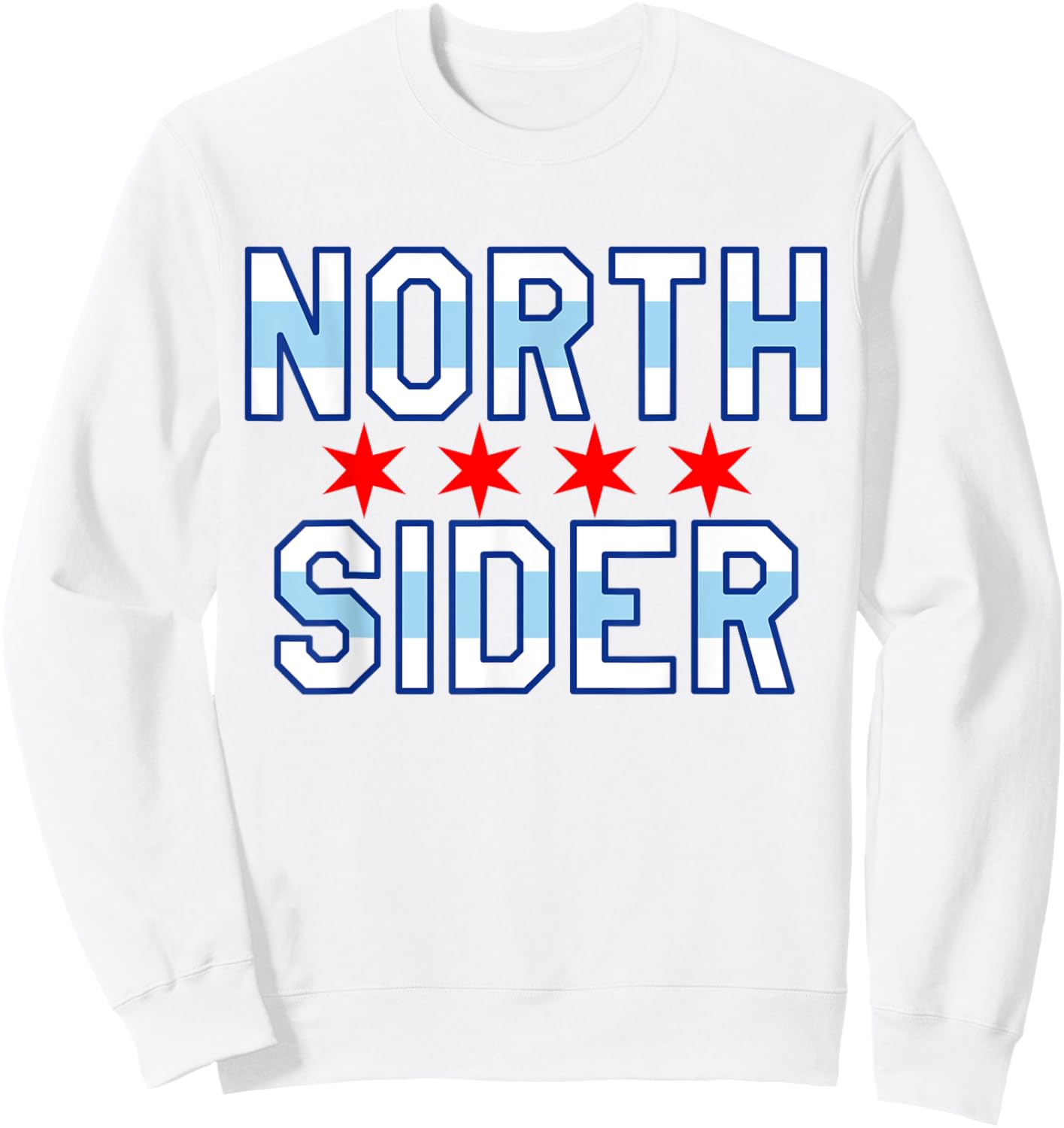 North Sider Chicago North Side Pride Baseball Gift Sweatshirt - Sweatshirt | White