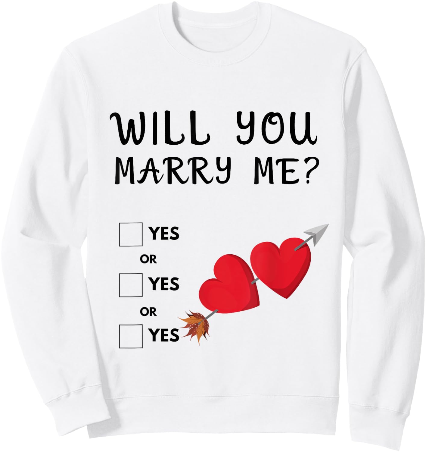 Heiratsantrag - Will you marry me ? Hochzeitsantrag Sweatshirt - Sweatshirt | White