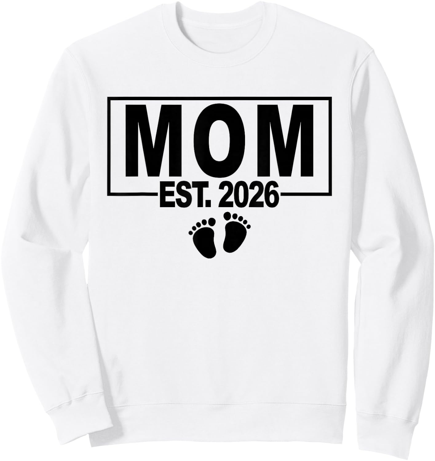 Gender Reveal 2026 MOM to Be - Girl - First Time MOM Sweatshirt - Sweatshirt | White