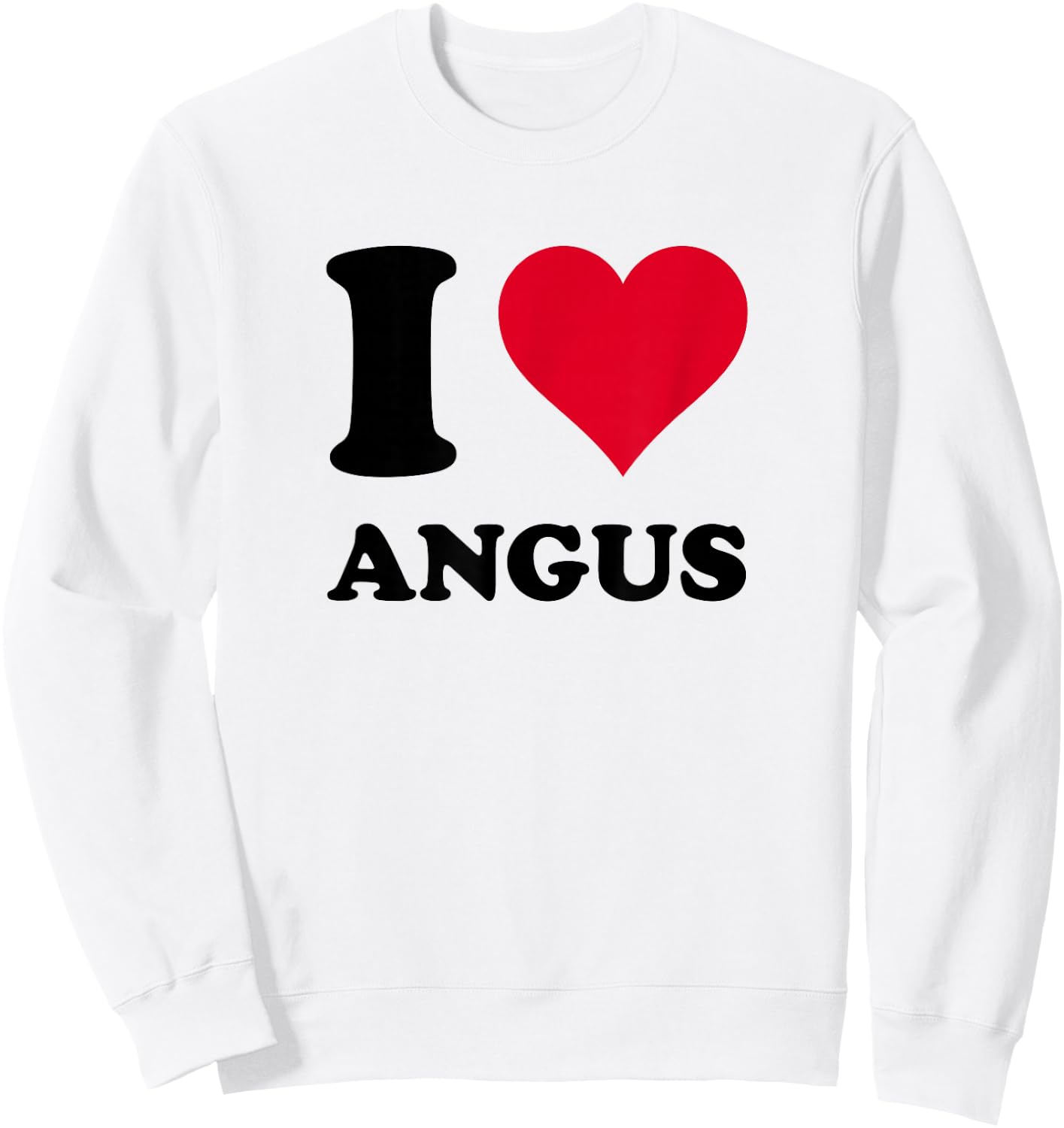 I Love Angus Sweatshirt - Sweatshirt | White