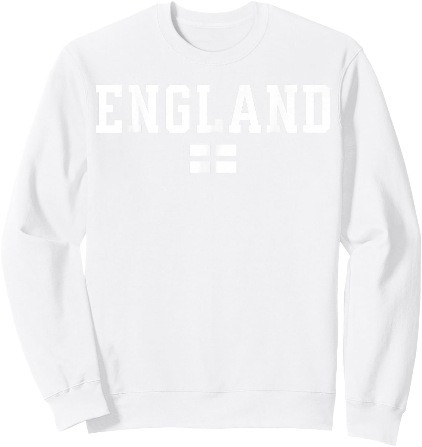 England English Flag White Red Sweatshirt - Sweatshirt | White