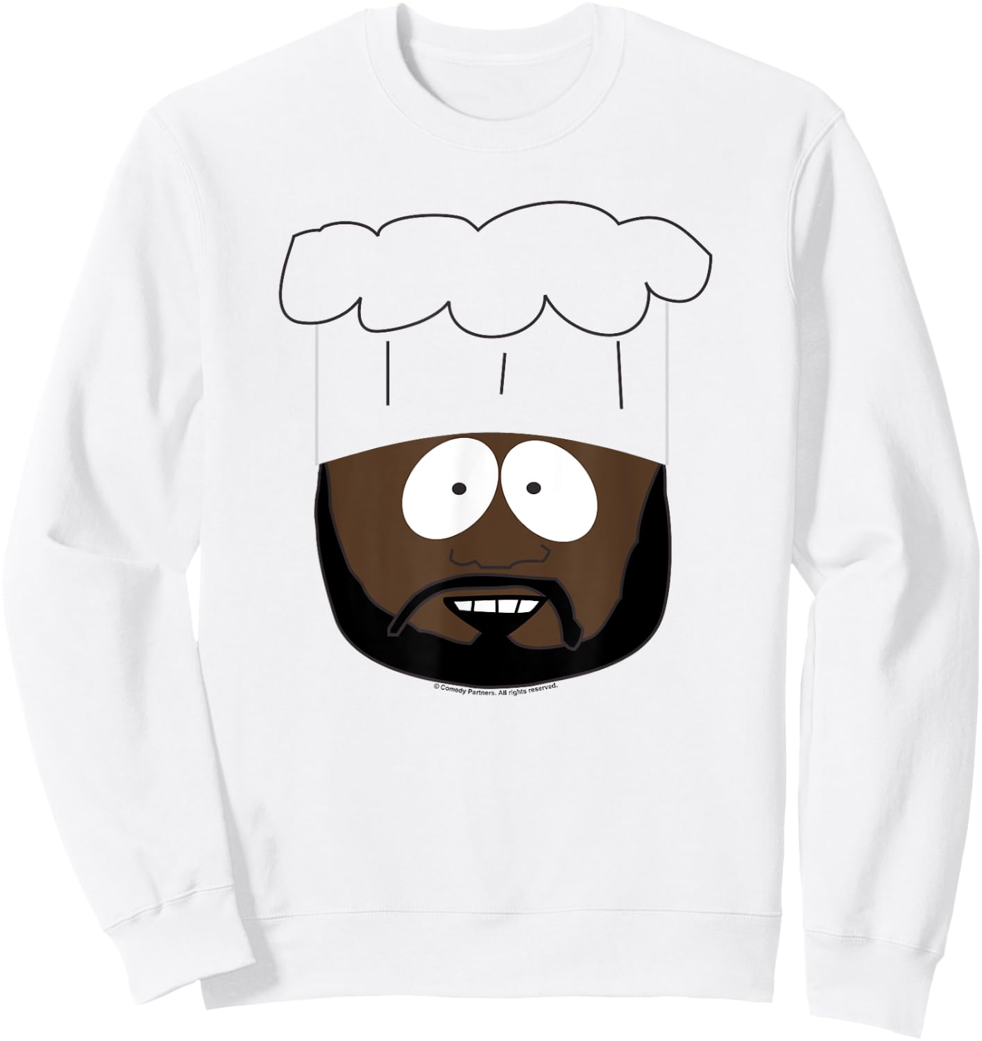 South Park Chef Smile Face Halloween Sweatshirt - Sweatshirt | White