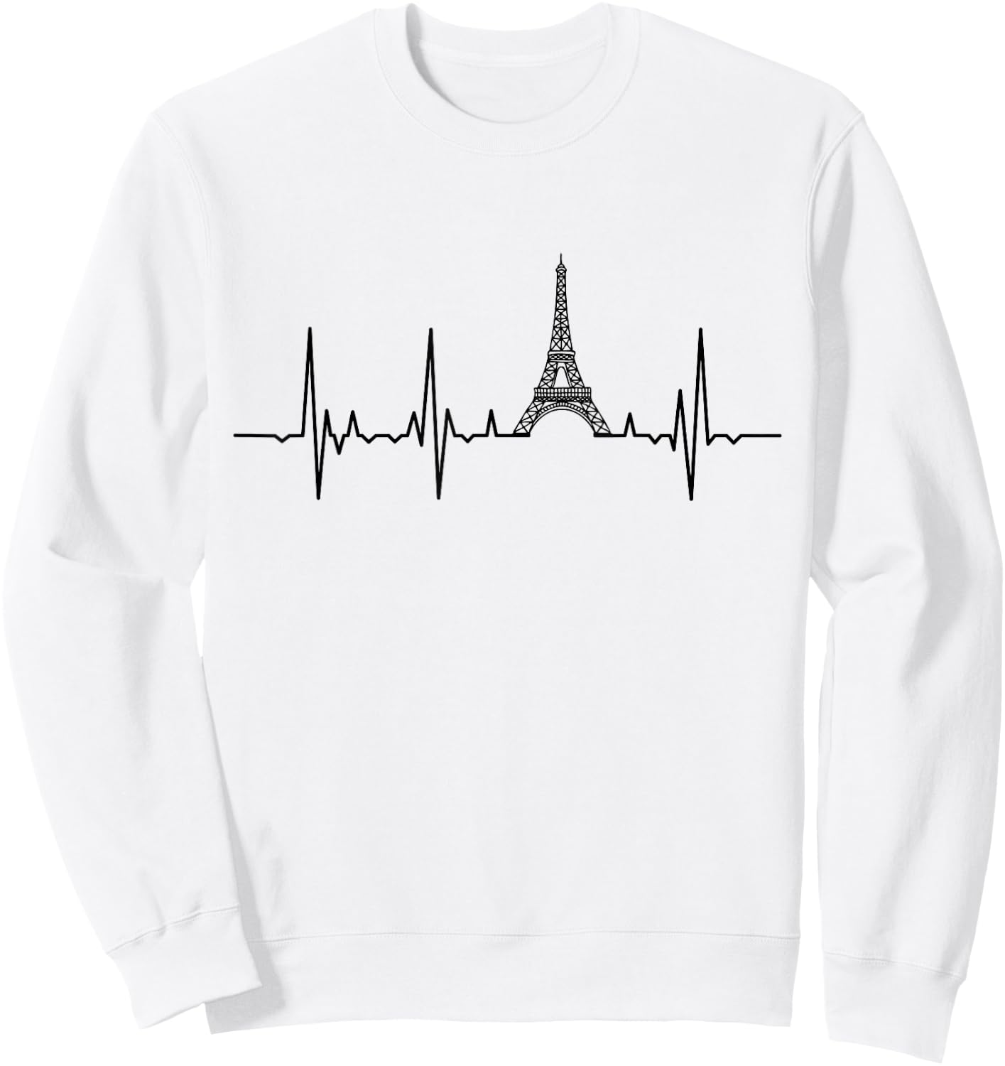 Eiffelturm Herzschlag Paris Herzklopfen Frankreich Sweatshirt - Sweatshirt | White