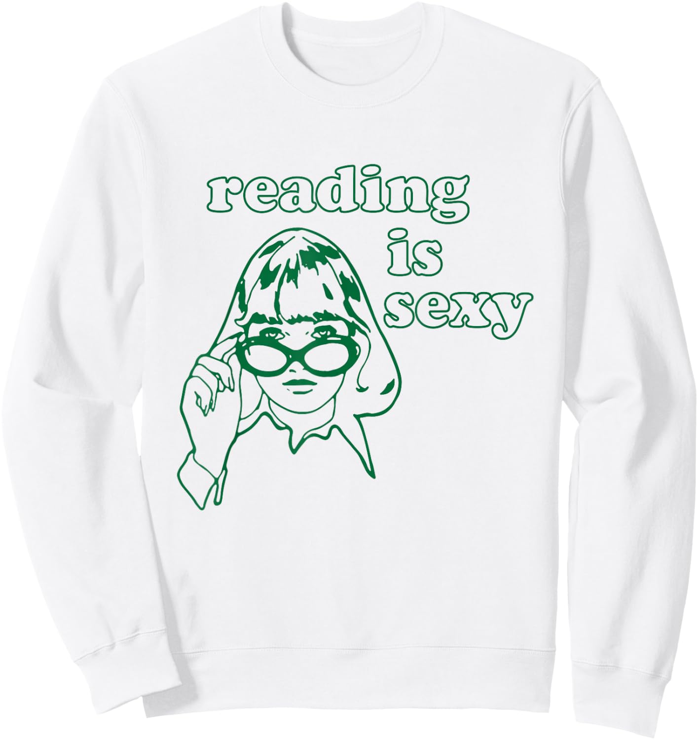 Reading is Sexy Sweatshirt - Sweatshirt | White
