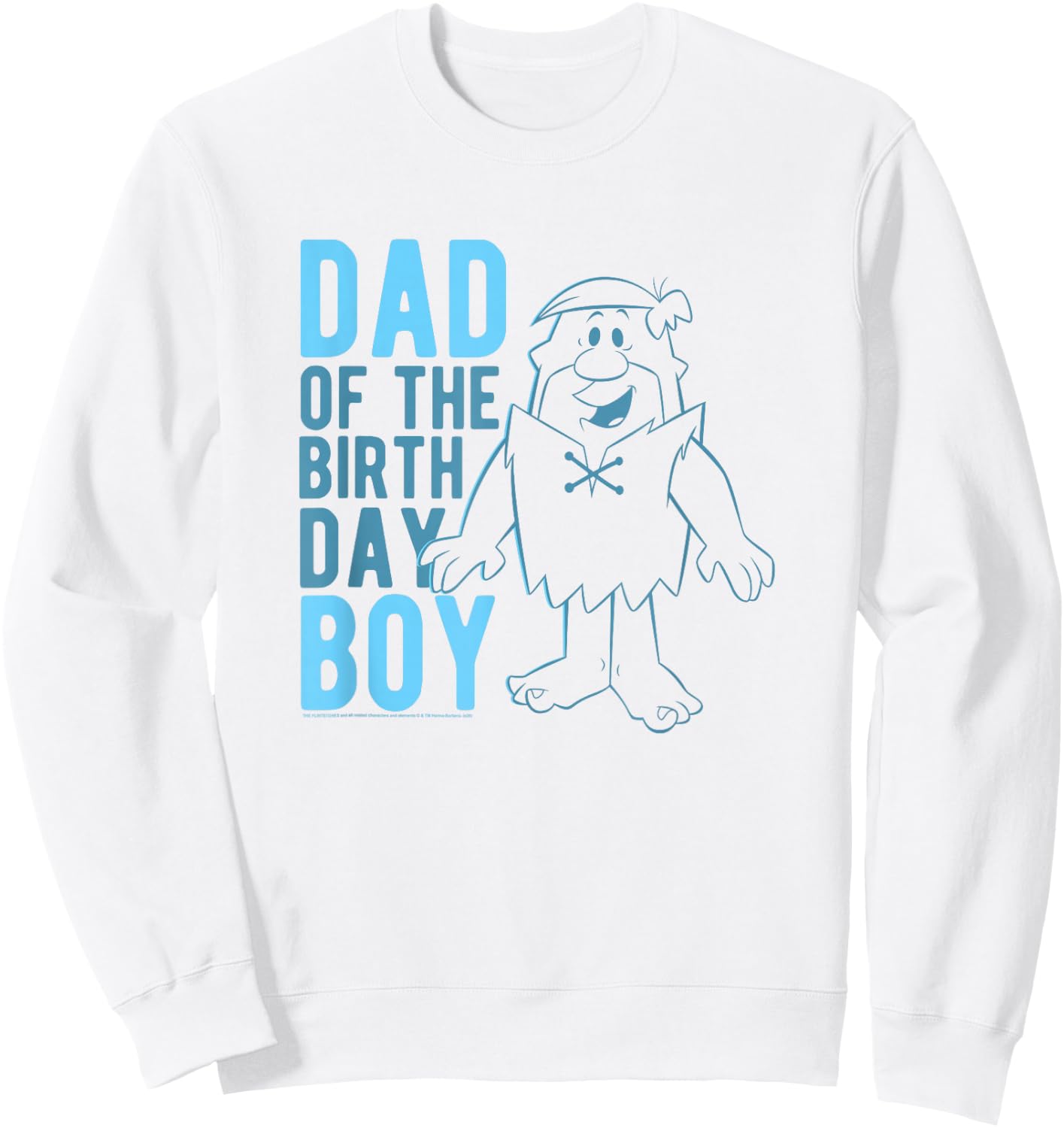 The Flintstones Barney Rubble Dad Of The Birthday Boy Sweatshirt - Sweatshirt | White