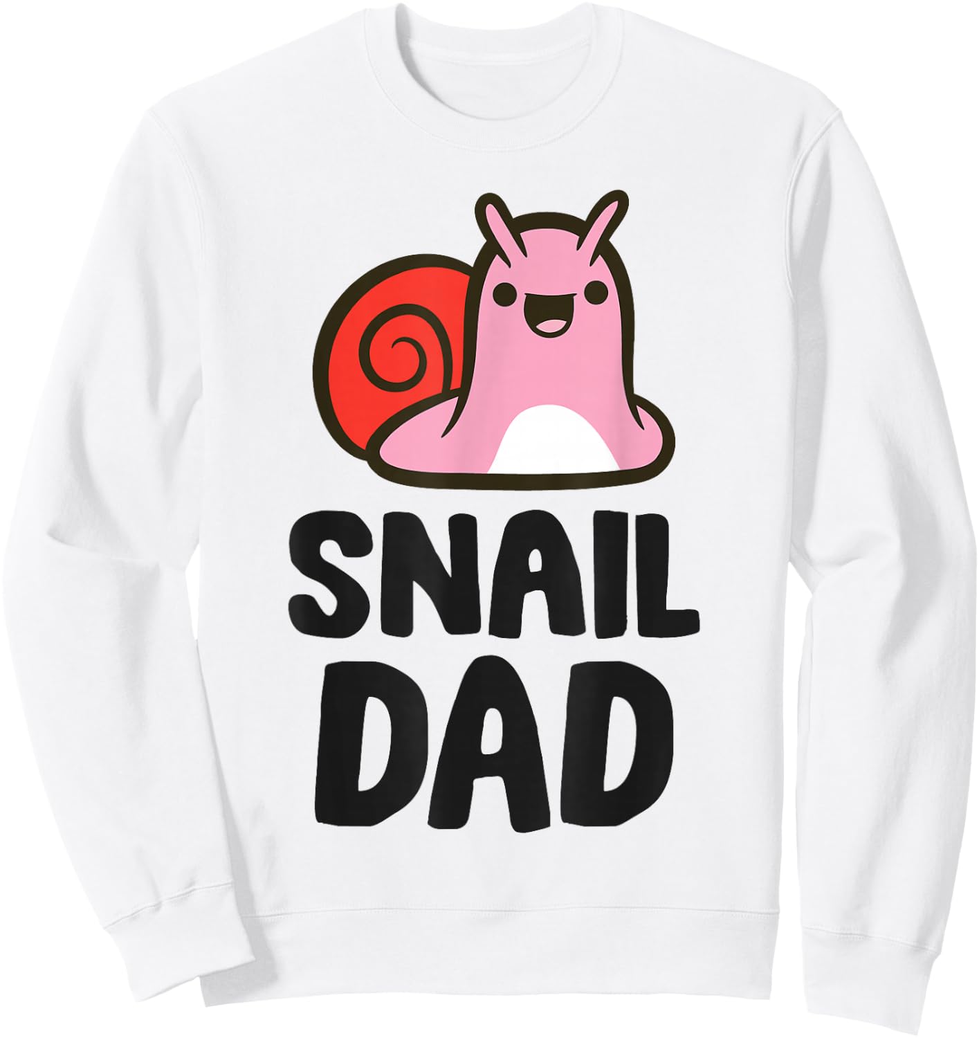 Snail Dad Funny Snail Owner Papa Sweatshirt - Sweatshirt | White