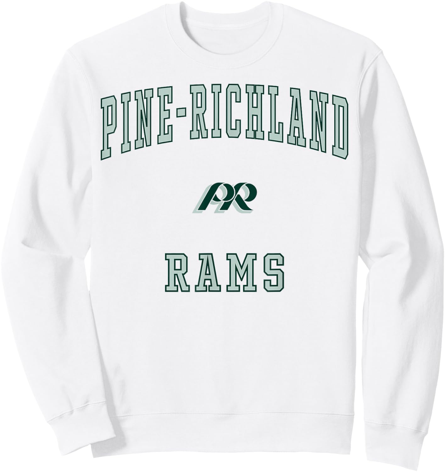 Pine-Richland High School Rams Sweatshirt - Sweatshirt | White