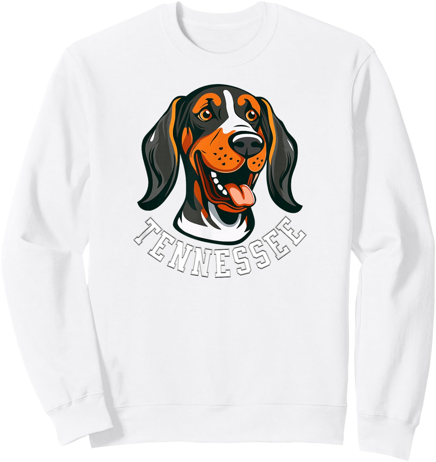 Tennessee Dog Sport Lovers | Tennessee Fan Coonhound Sweatshirt - Sweatshirt | White