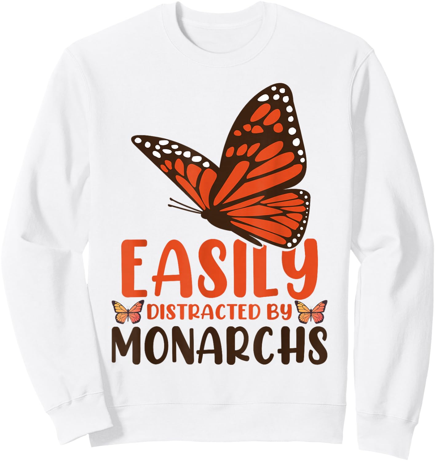 Monarch Butterfly Sweatshirt - Sweatshirt | White
