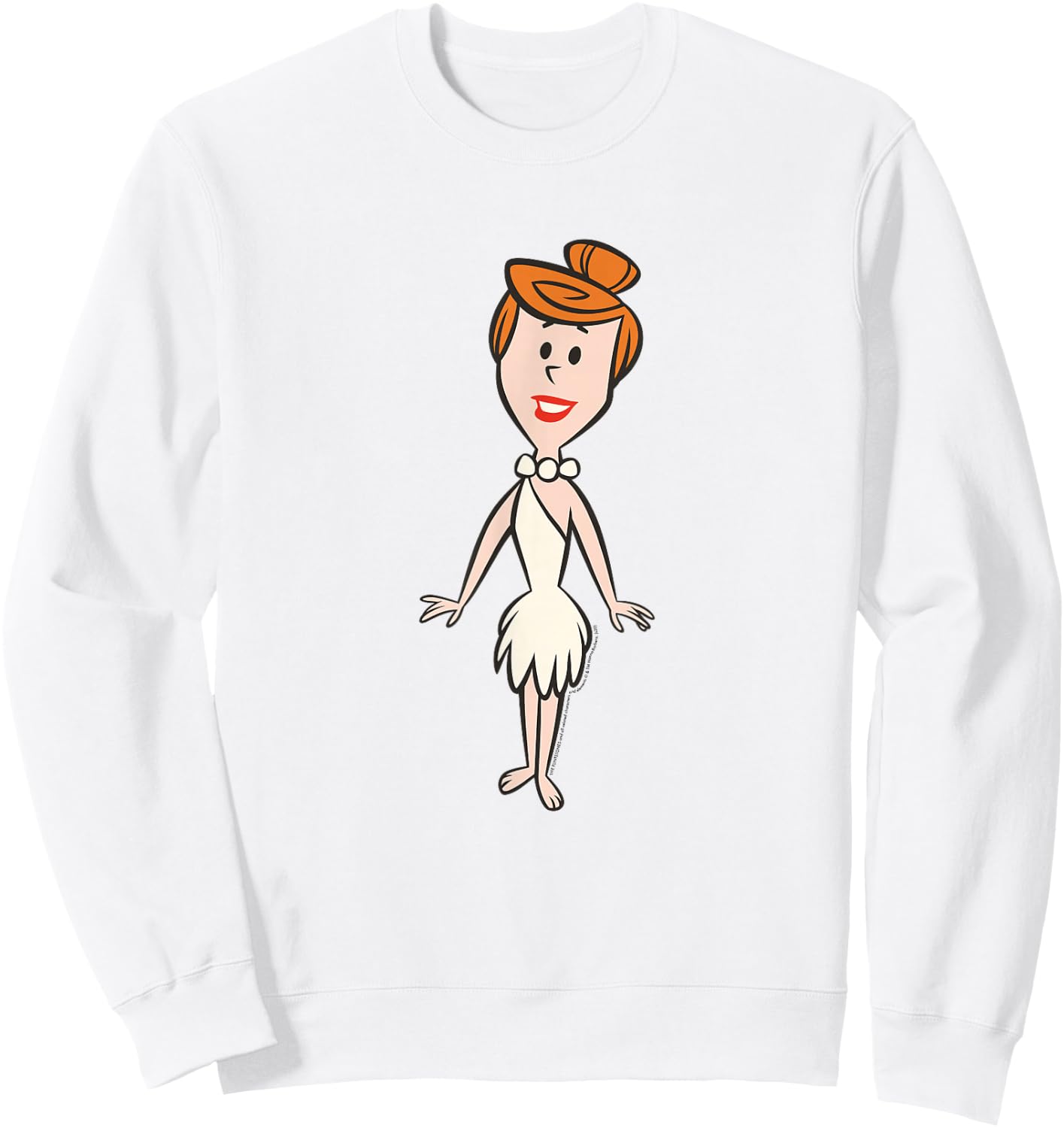The Flintstones Wilma Flintstone Big Solo Shot Sweatshirt - Sweatshirt | White