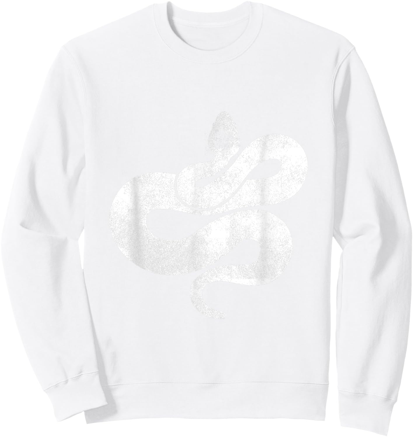 Snake Silhouette Lucky Shamrock St. Patrick's Day Sweatshirt - Sweatshirt | White