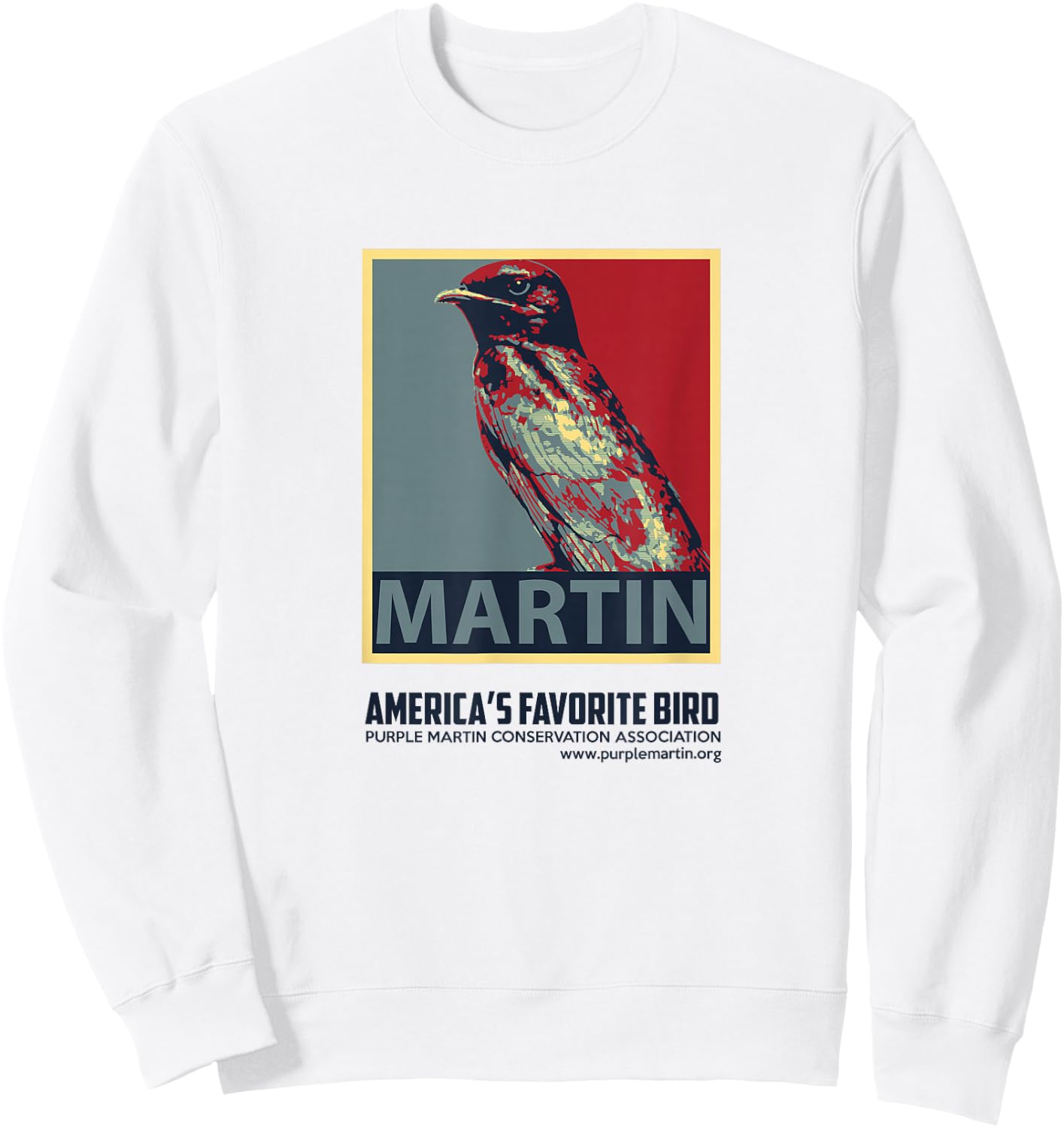 Purple Martin America's Favorite Bird Sweatshirt - Sweatshirt | White