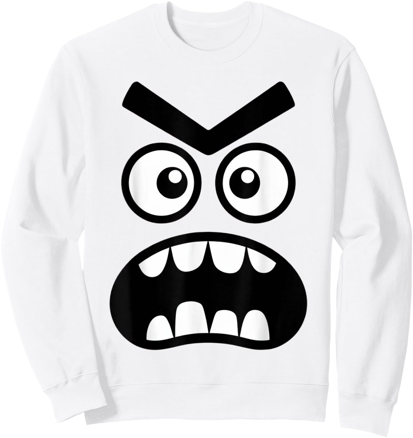 Creepy Carrots Face Halloween Funny Costume Kids Boys Women Sweatshirt - Sweatshirt | White