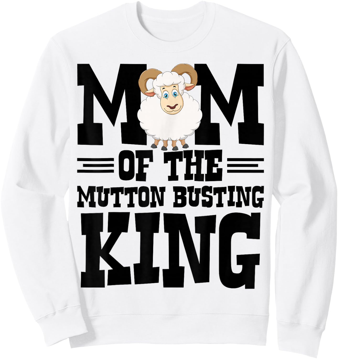 Mutton Busting Gear Rodeo for Boys Mutton Buster Sweatshirt - Sweatshirt | White