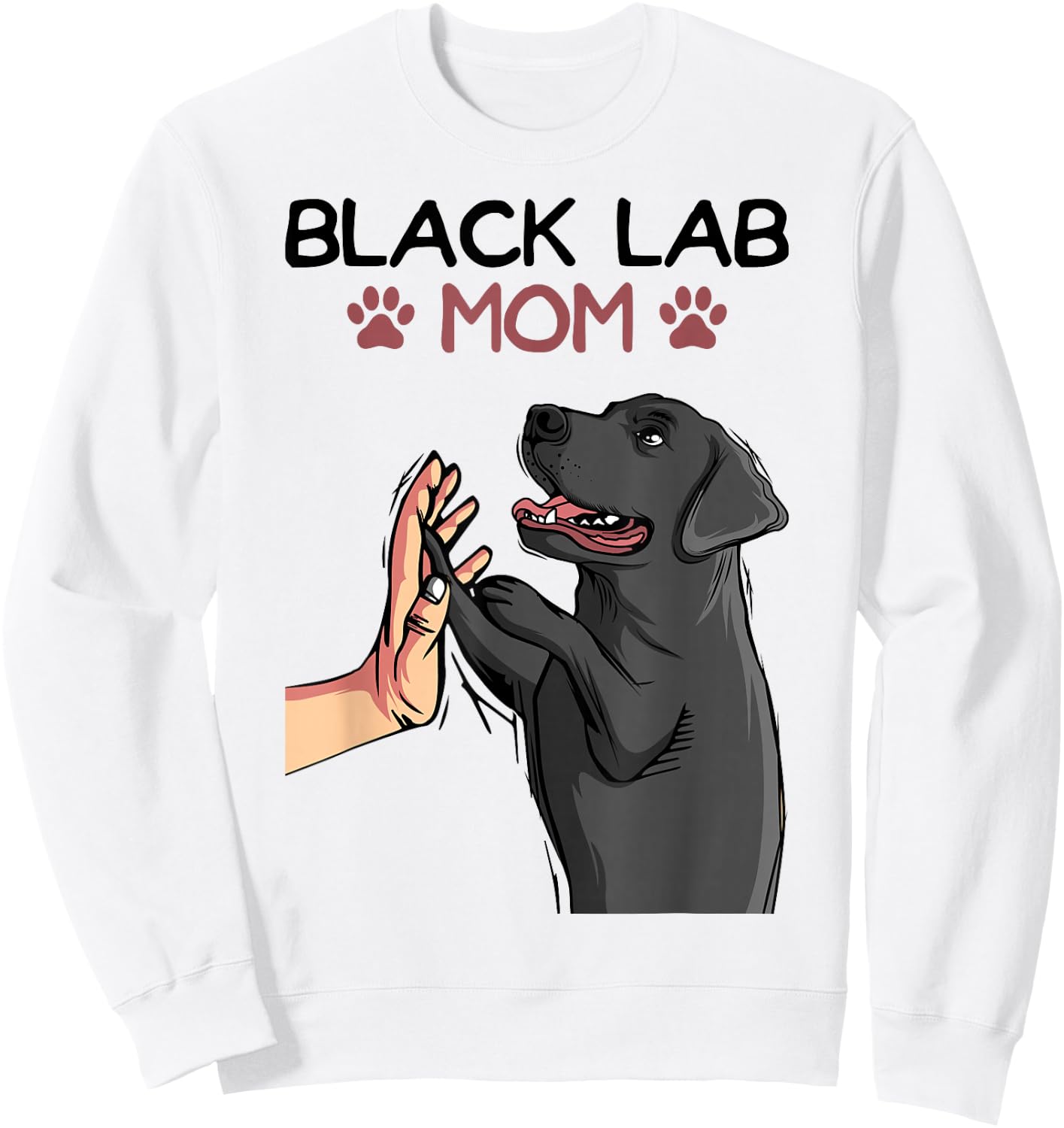 Schwarzer Labrador Retriever Black Lab Mom Labbi Hunde Sweatshirt - Sweatshirt | White