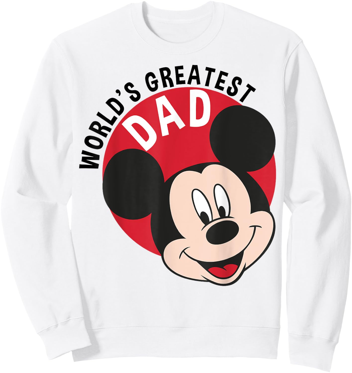 Disney Mickey Mouse: The World's Best Dad for Father's Day Sweatshirt - Sweatshirt | White