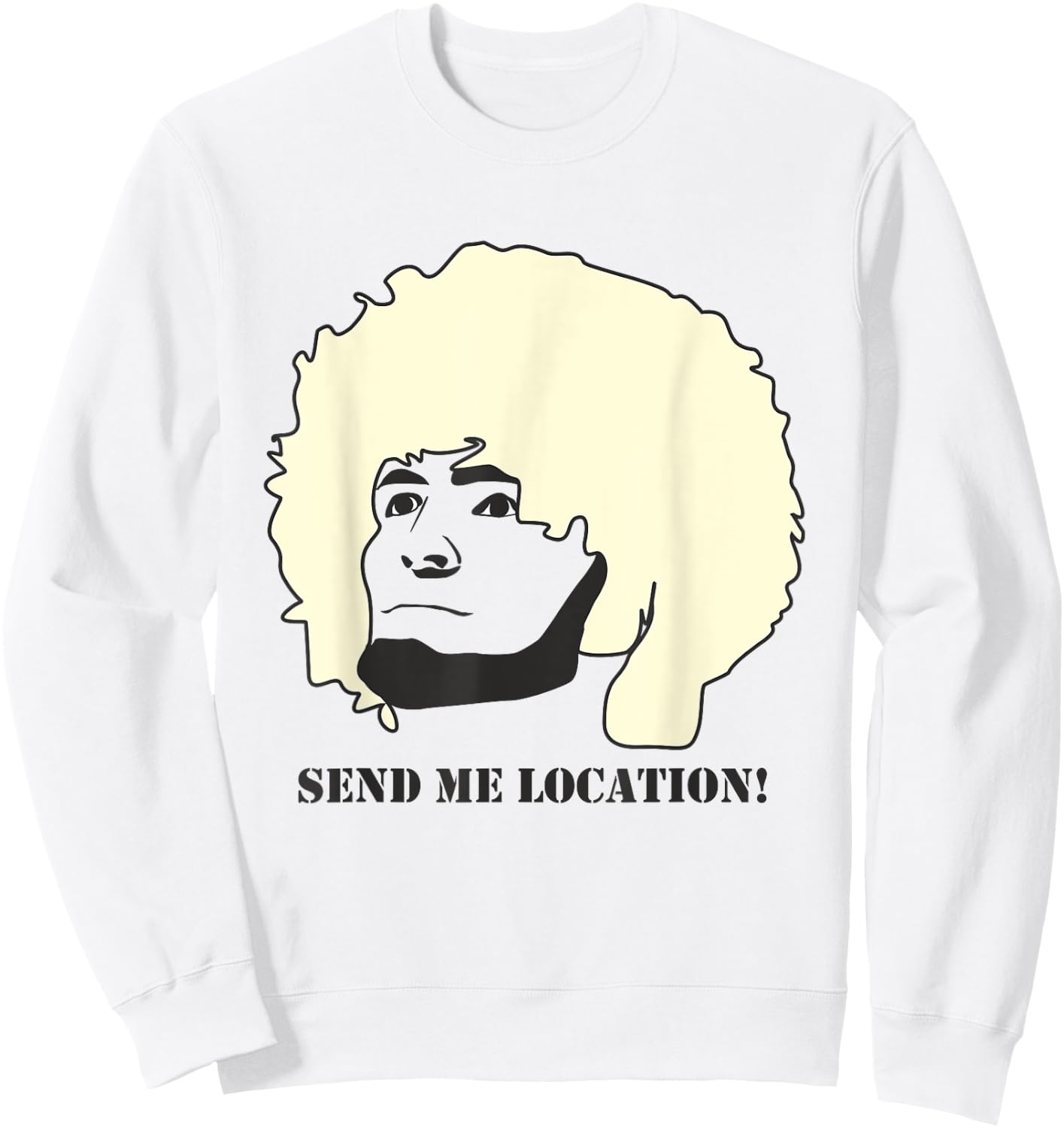Send me location MMA Shirt Sweatshirt - Sweatshirt | White