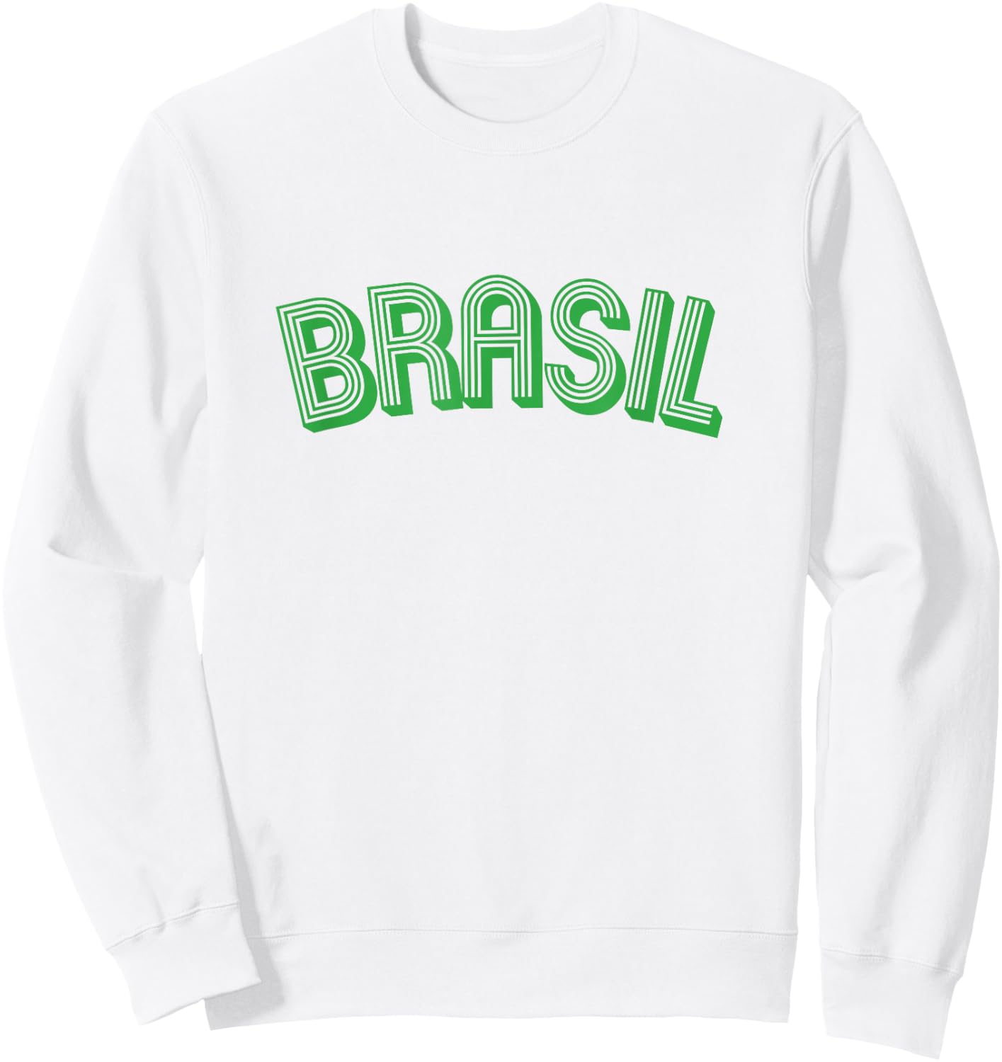 Brasil Souvenirs Brazil Yellow Gifts Brazilian Fans Retro Sweatshirt - Sweatshirt | White