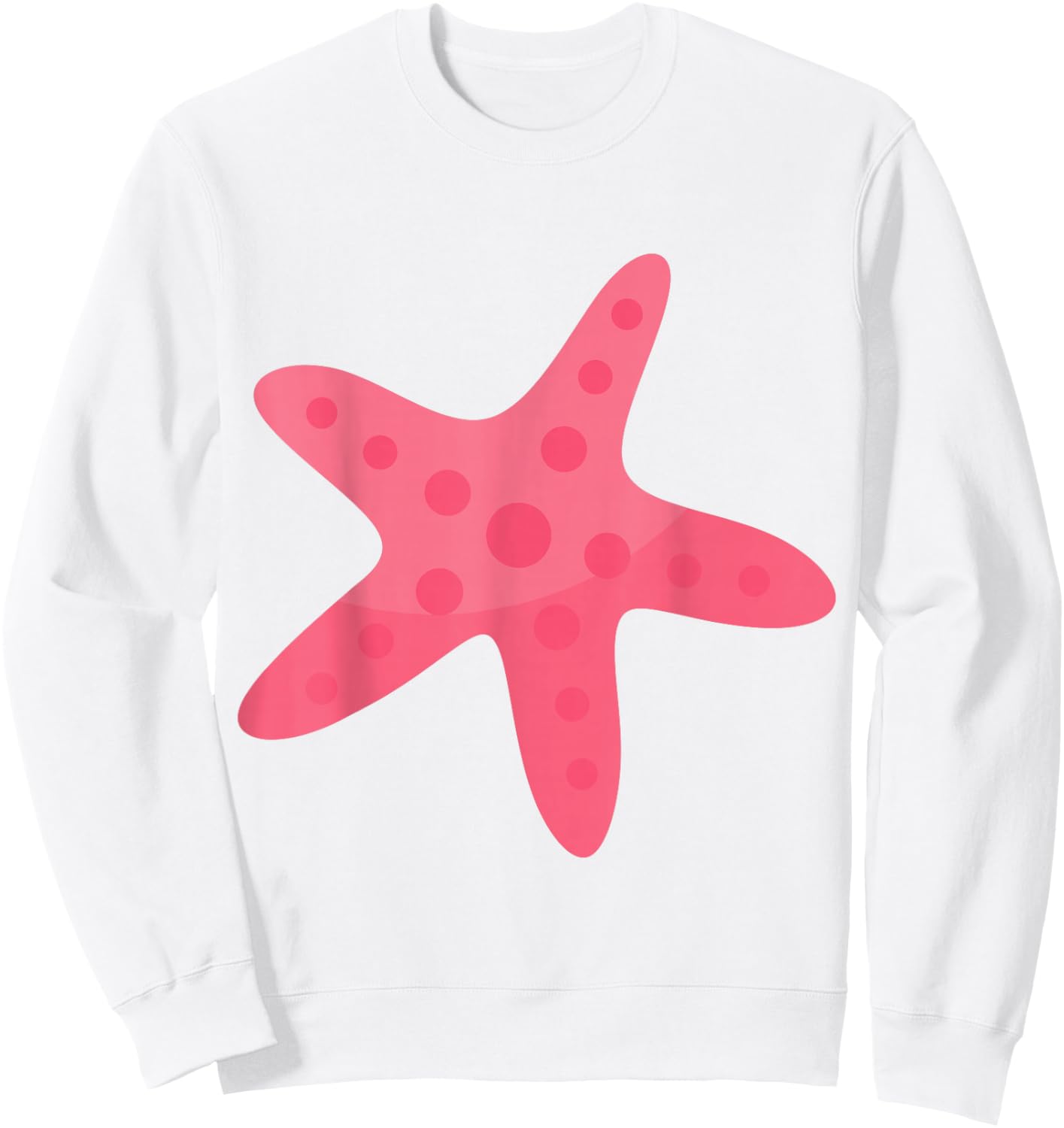 Pink Starfish Sweatshirt - Sweatshirt | White