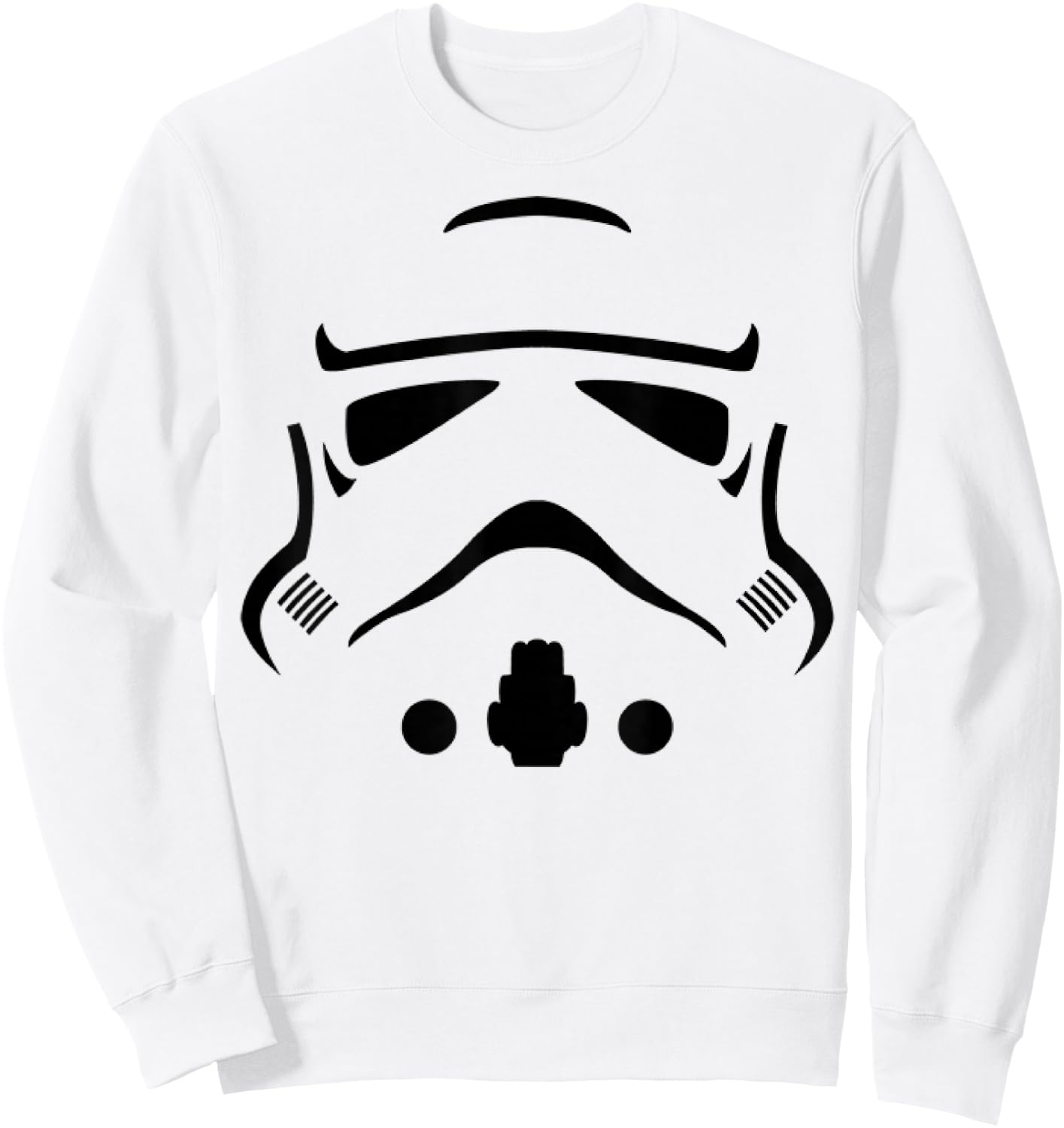 Star Wars Stormtrooper Big Face Costume Halloween Sweatshirt - Sweatshirt | White