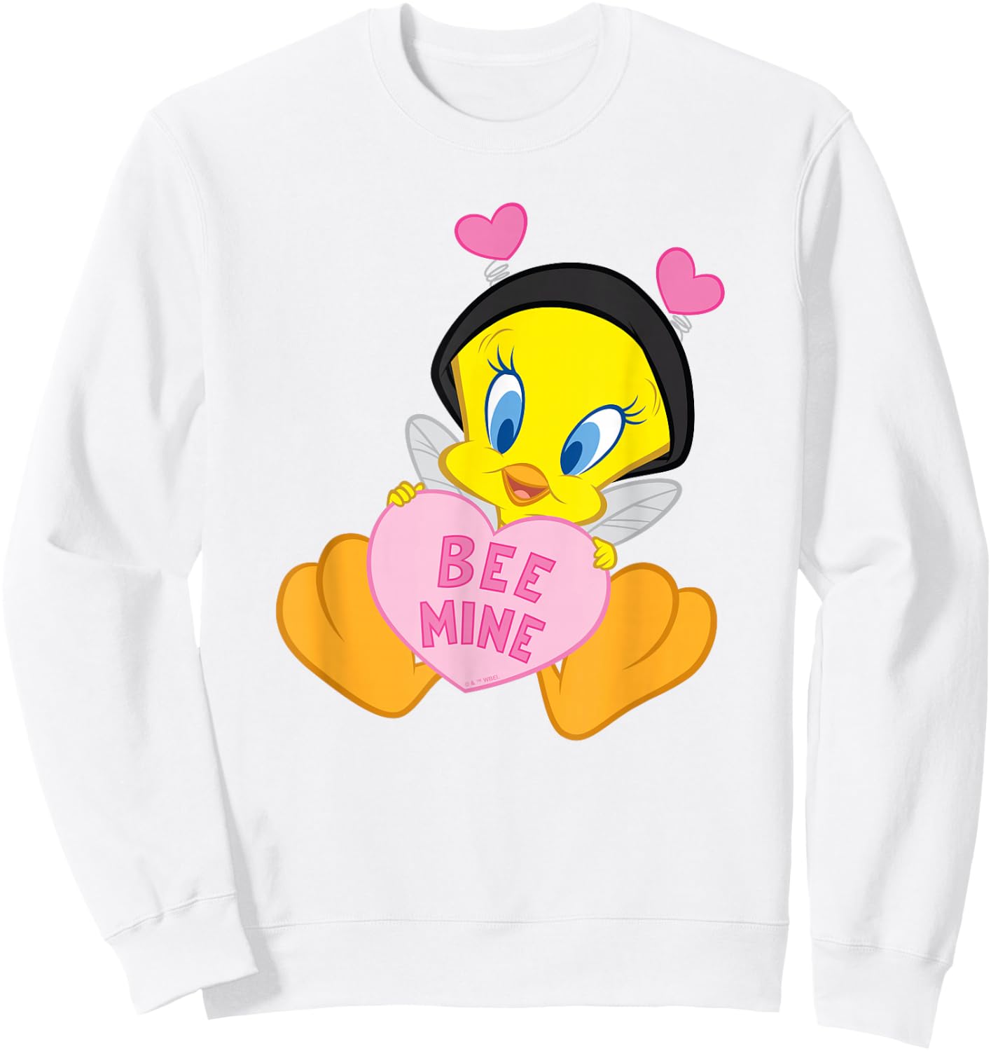 Looney Tunes Valentine's Day Tweety Bee Mine Sweatshirt - Sweatshirt | White