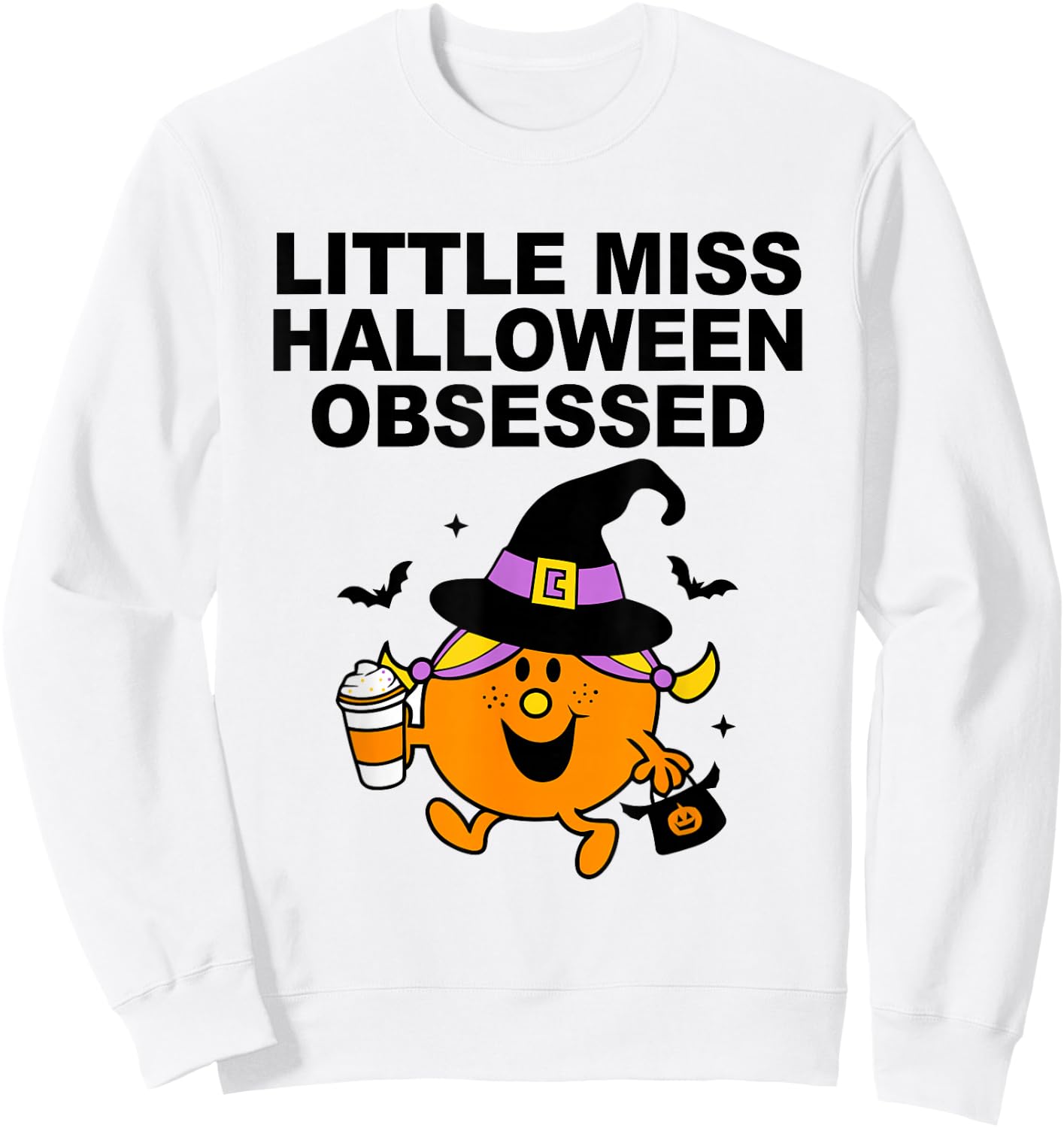 Little miss halloween obsessed Apparel Sweatshirt - Sweatshirt | White