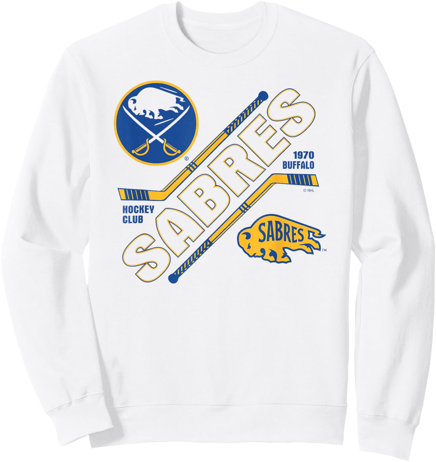 Buffalo Sabres Force White Officially Licensed Sweatshirt - Sweatshirt | White