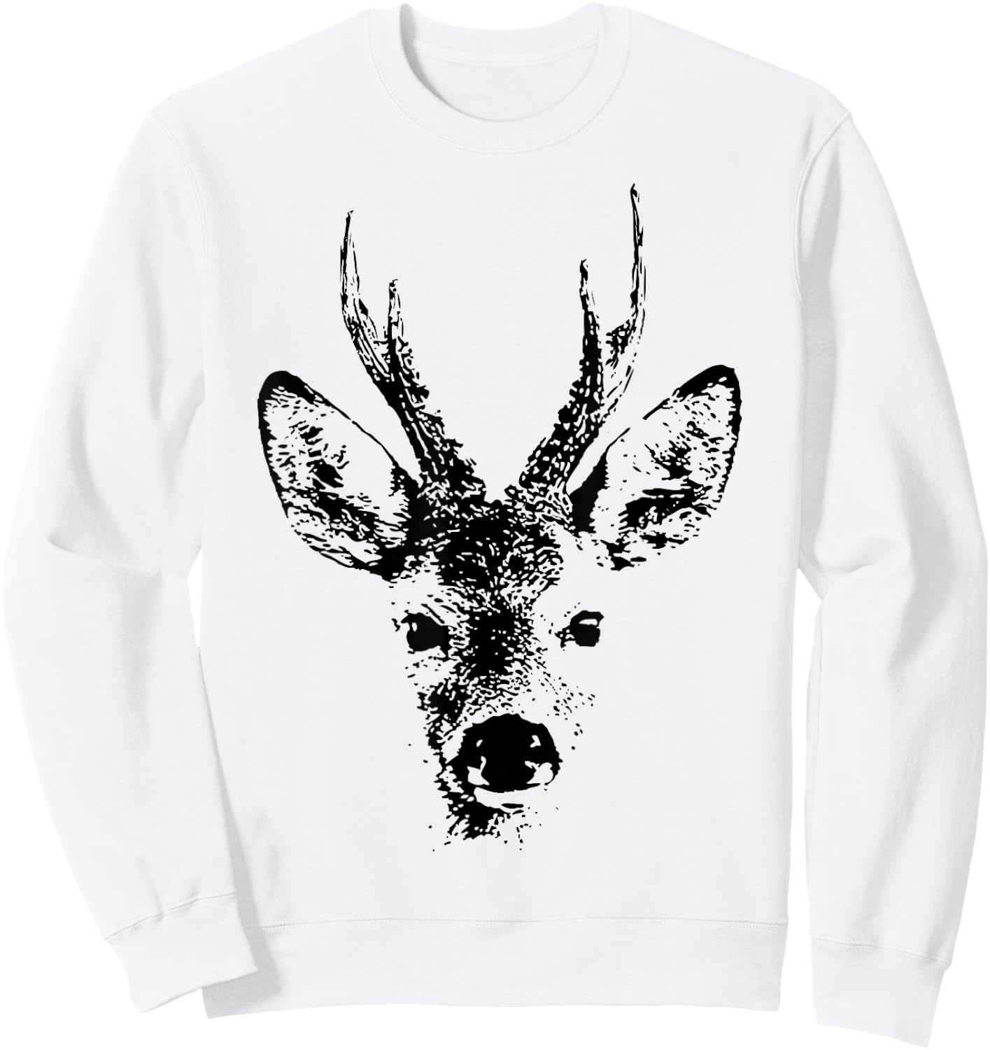 REH Rehbock Jagd Sweatshirt - Sweatshirt | White