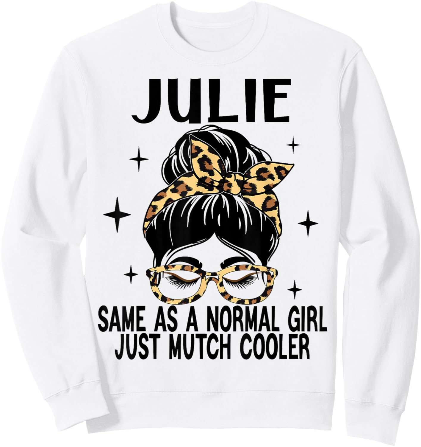 JULIE Costume Cute Definition Personalized Name JULIE Sweatshirt - Sweatshirt | White