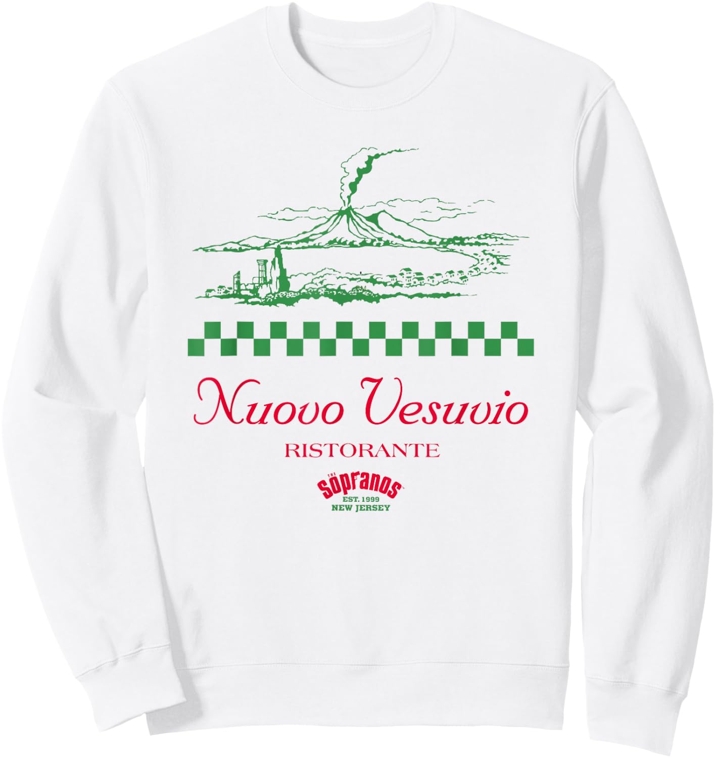 Nuovo Vesuvio Ristorante Graphic Cult TV Serie Sweatshirt - Sweatshirt | White