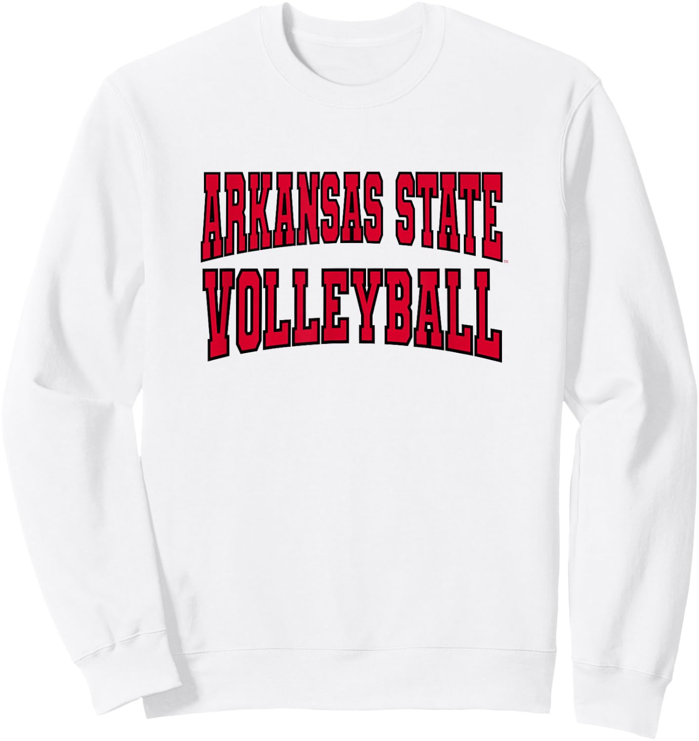 Arkansas State Red Wolves Premium Collegiate Volleyball Sweatshirt - Sweatshirt | White