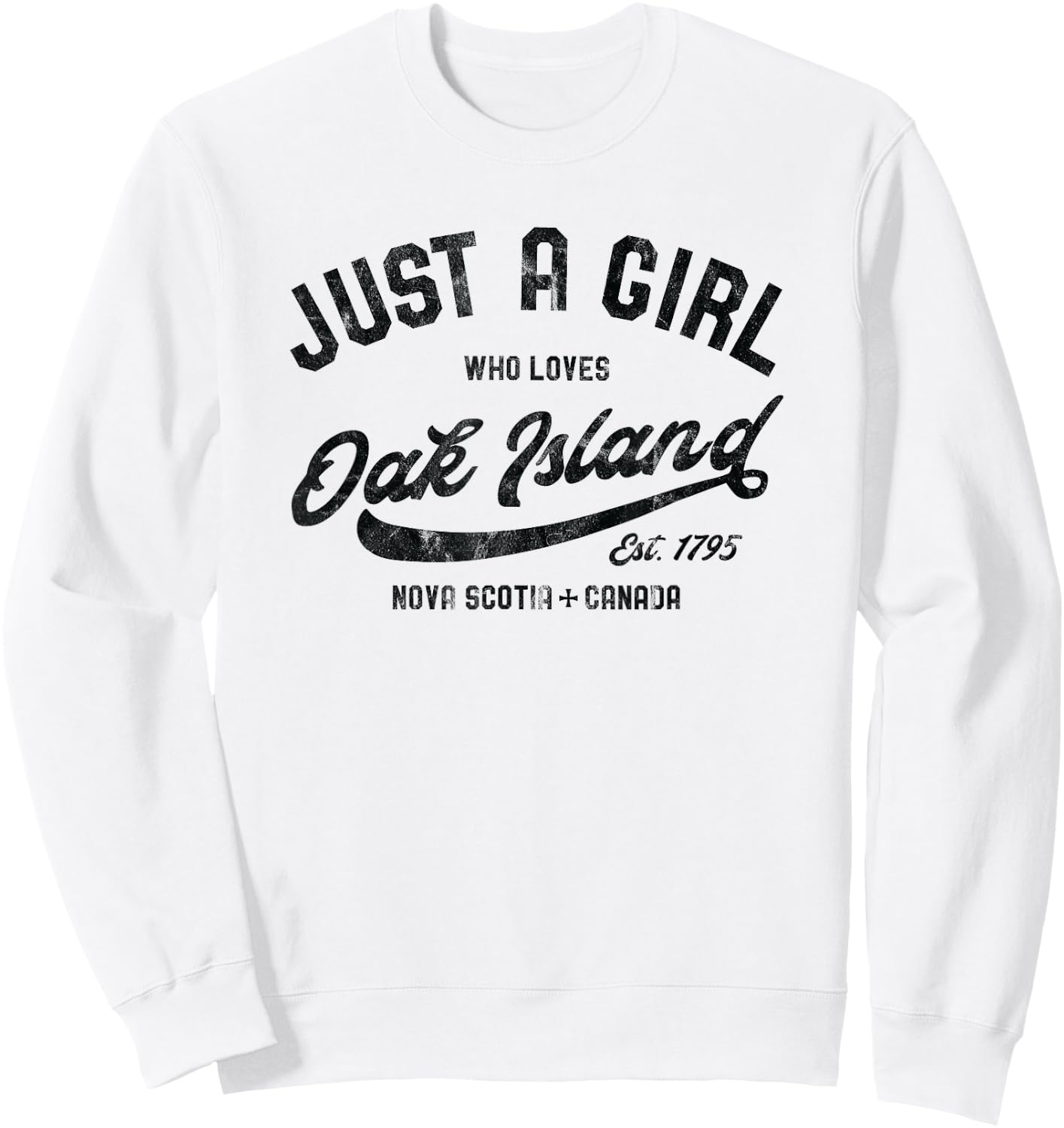 Eicheninsel Nur Ein Mädchen Frauen Vintage Templar Knight Ge Sweatshirt - Sweatshirt | White