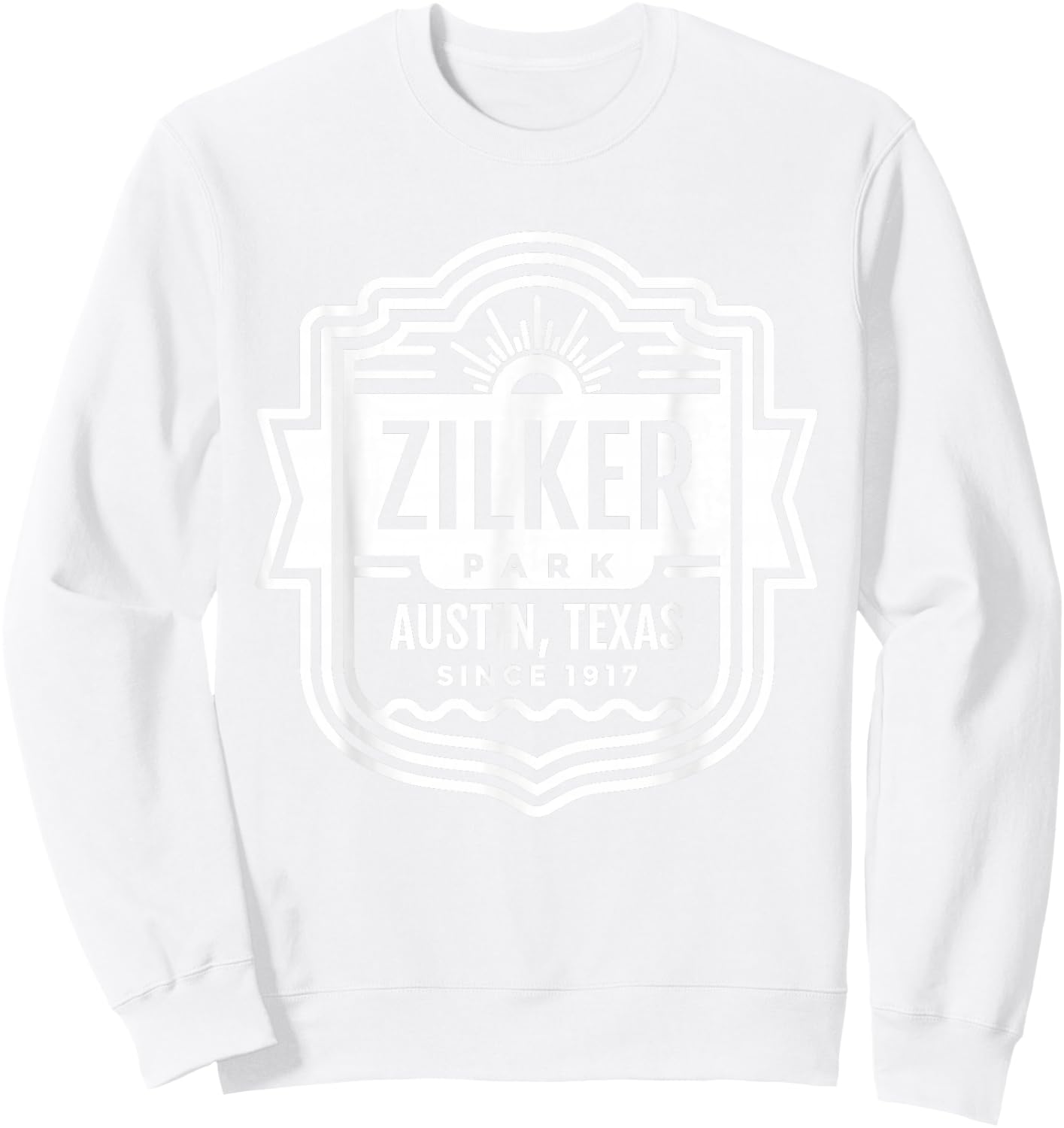 Austin Shirt Texas Zilker Park Sweatshirt - Sweatshirt | White