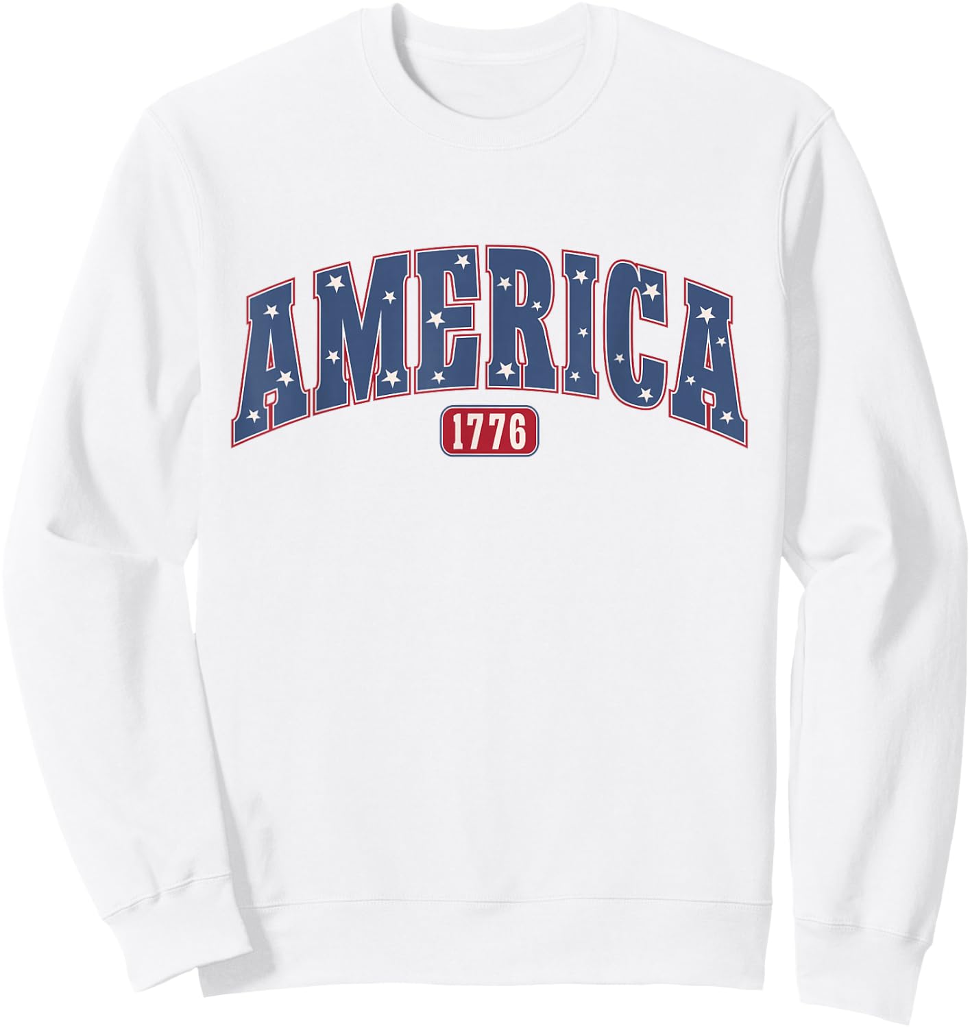 USA Since 1776 Flag American Independence 4th July Patriotic Sweatshirt - Sweatshirt | White