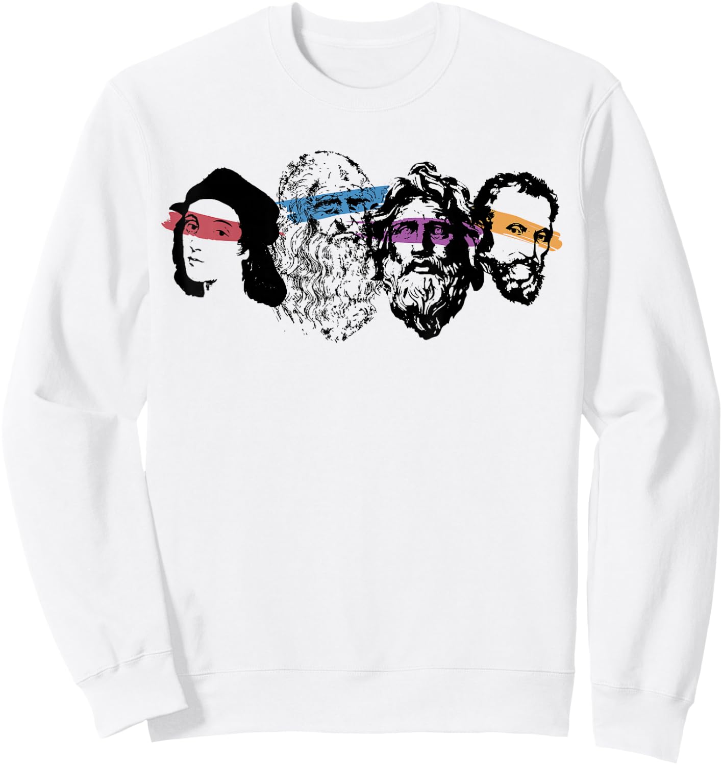 Renaissance-Ninja-Künstler-Shirt zum Zeichnen Sweatshirt - Sweatshirt | White