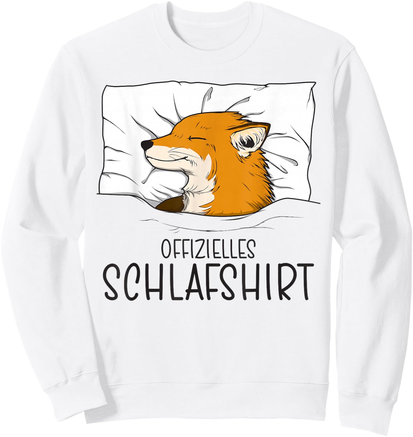 Offizielles Schlafshirt Fuchs, Schlafanzug & Nachthemd Fuchs Sweatshirt - Sweatshirt | White