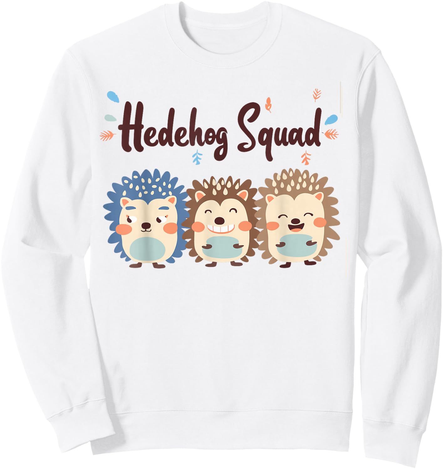 Hedgehog Squad Design for Hedgehog Lover Stuff Kids Hedgehog Sweatshirt - Sweatshirt | White