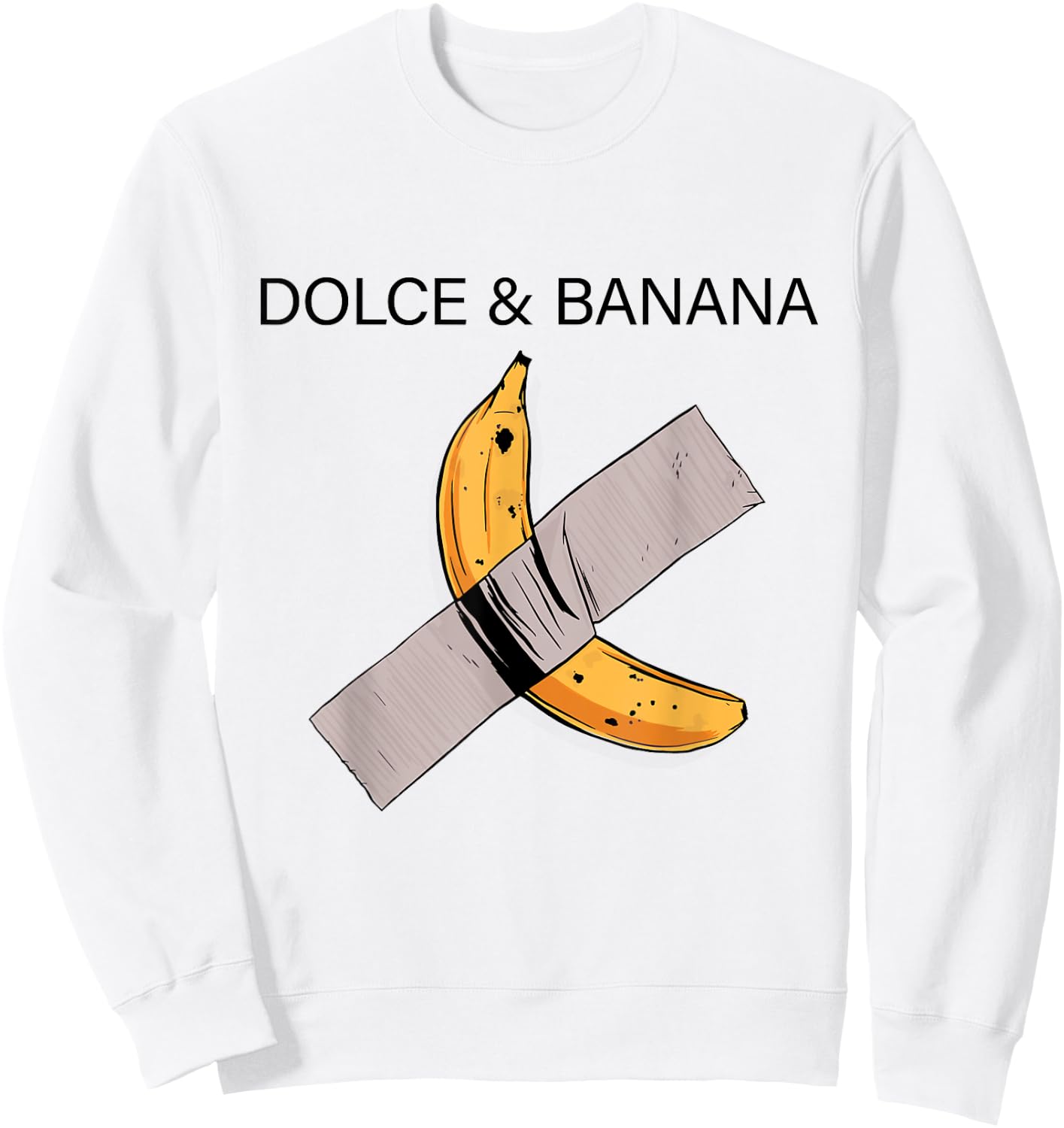 Dolce and Banana, Banana and Duck Tape Sweatshirt - Sweatshirt | White